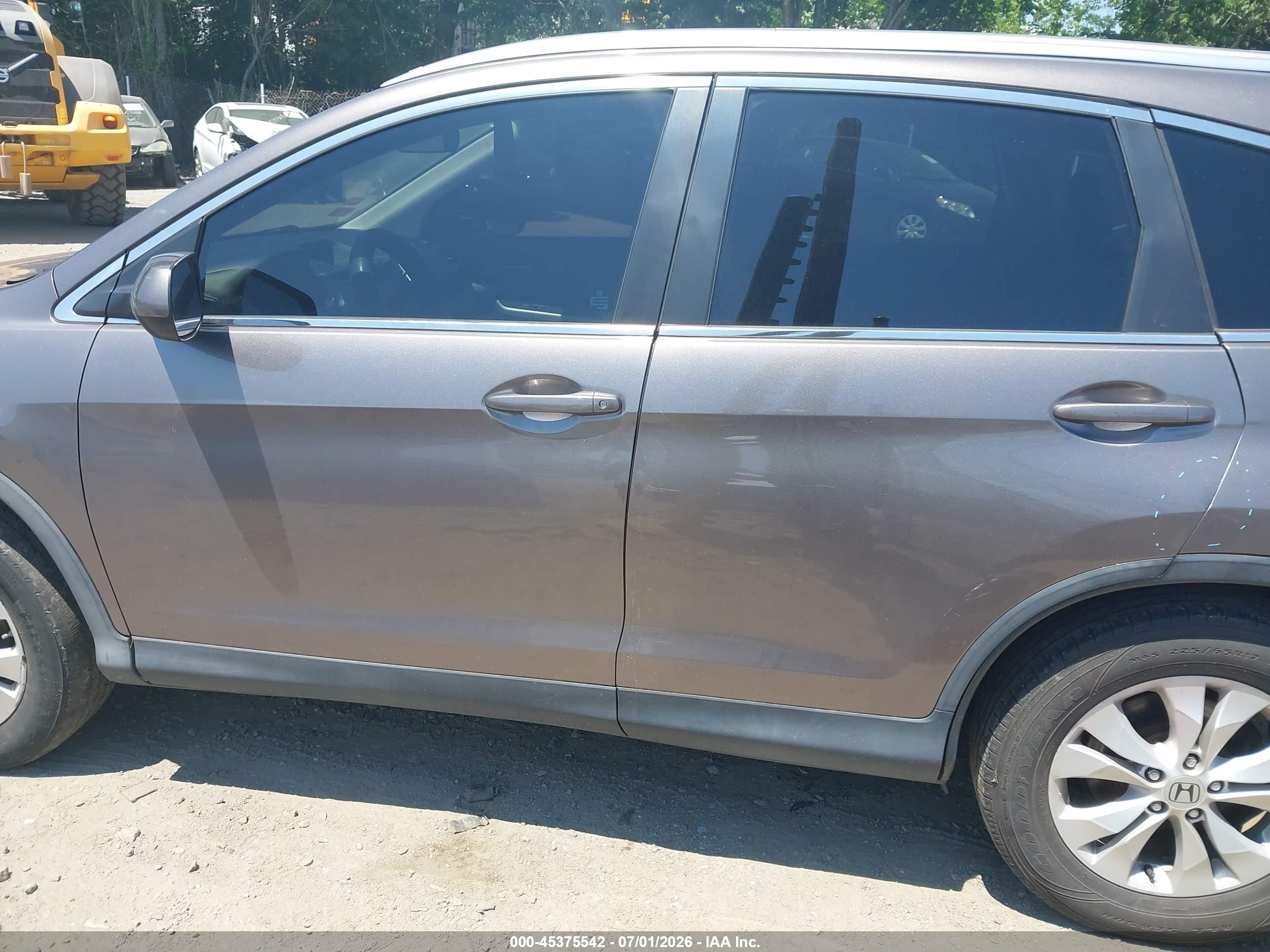 2014 Honda Cr-v Ex-l Коричневый vin: 5J6RM4H72EL000263