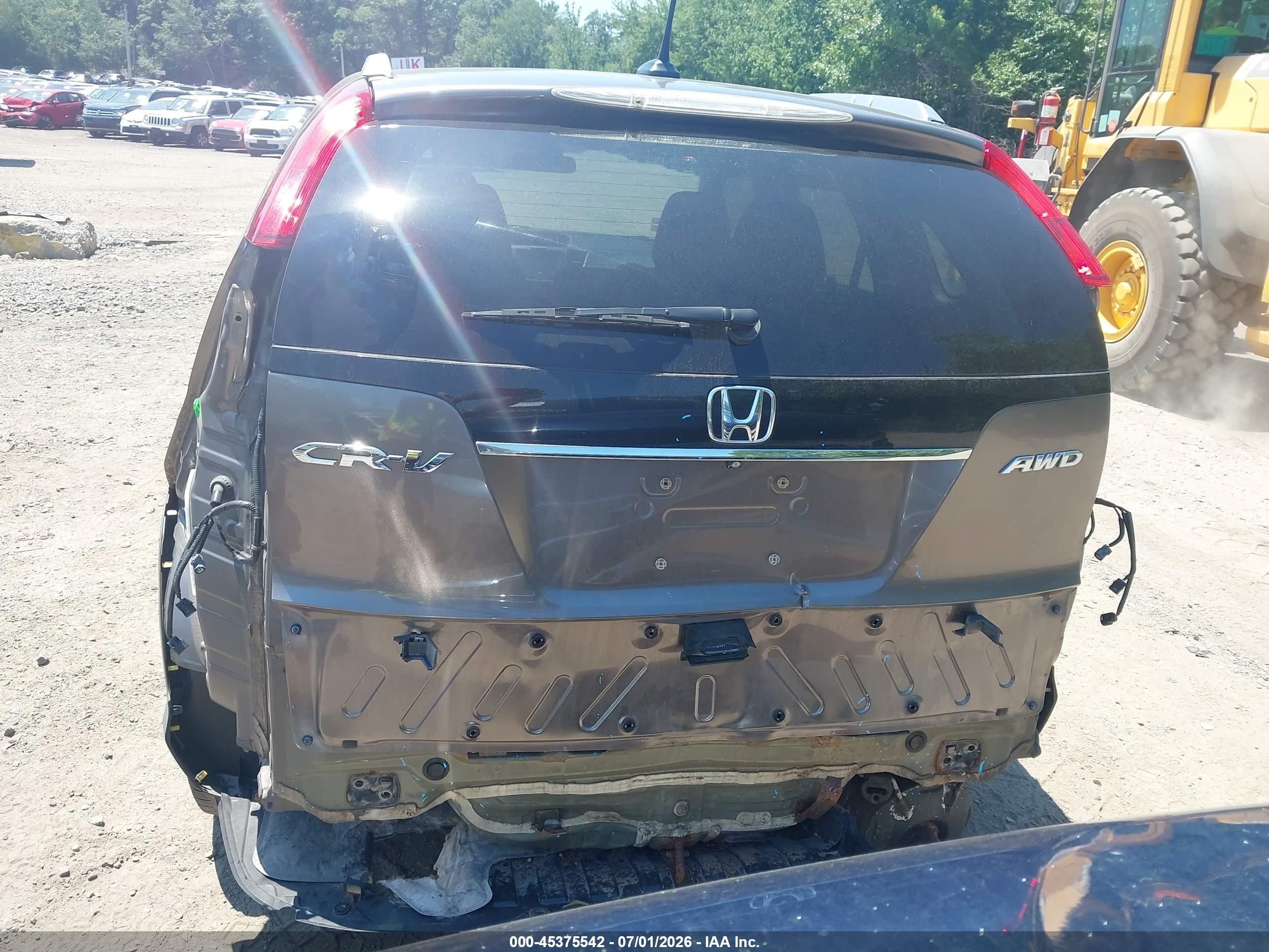 2014 Honda Cr-v Ex-l Коричневый vin: 5J6RM4H72EL000263