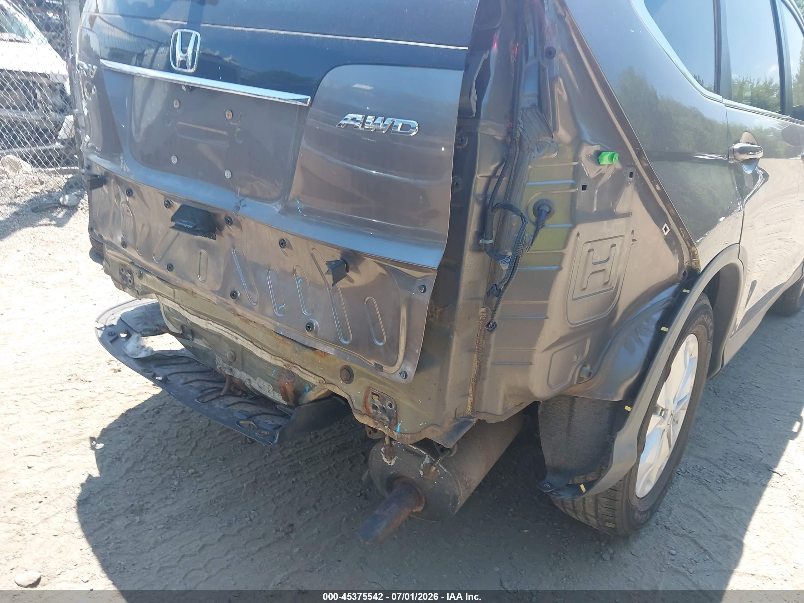 2014 Honda Cr-v Ex-l Коричневый vin: 5J6RM4H72EL000263
