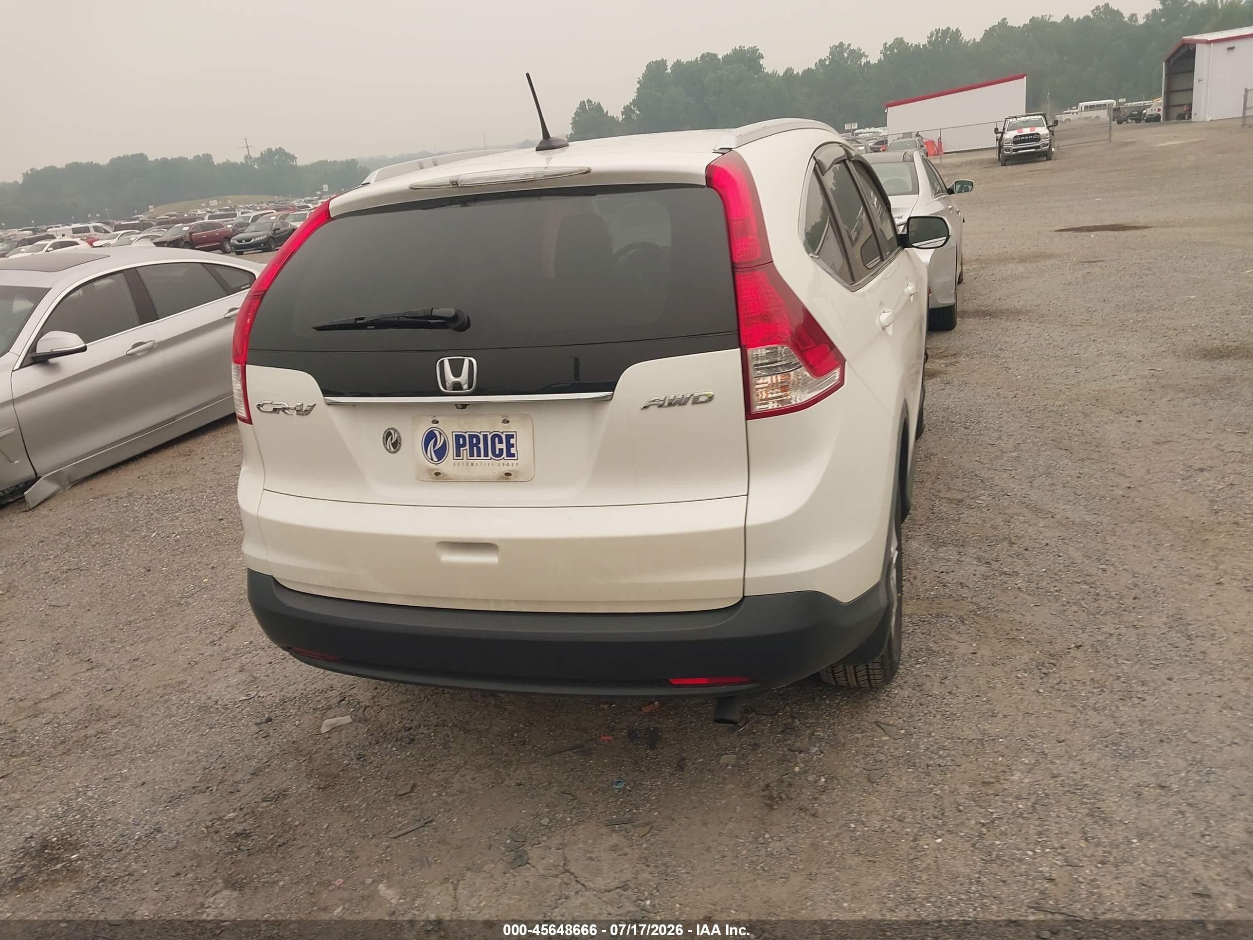 2014 Honda Cr-v Ex-l White vin: 5J6RM4H72EL008976