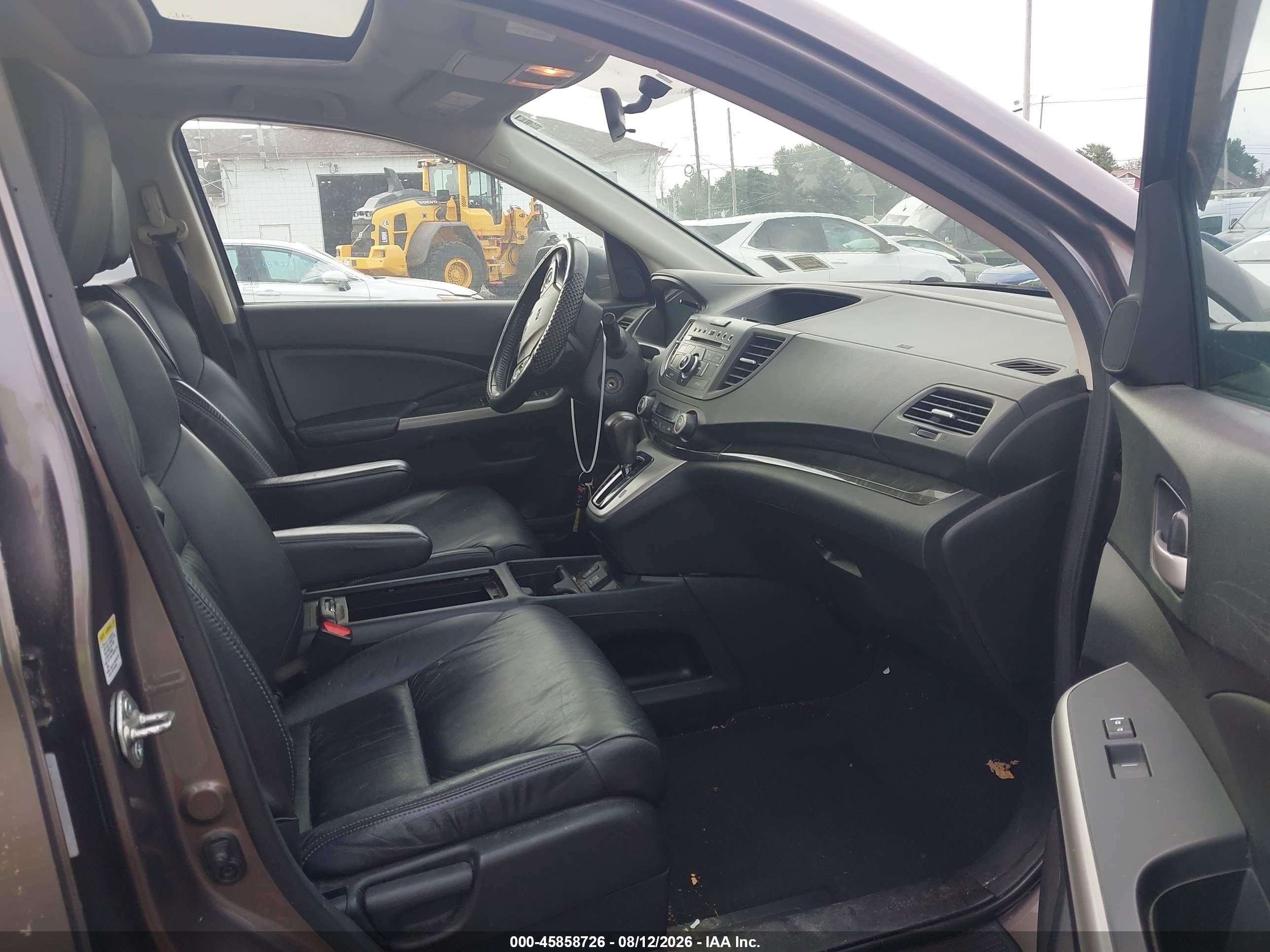2014 Honda Cr-v Ex-l Brown vin: 5J6RM4H72EL018469