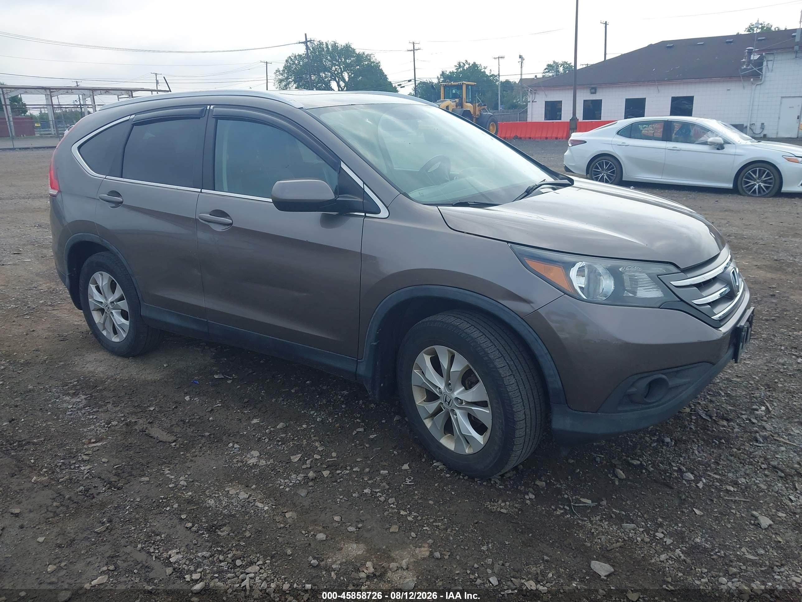 2014 Honda Cr-v Ex-l Brown vin: 5J6RM4H72EL018469