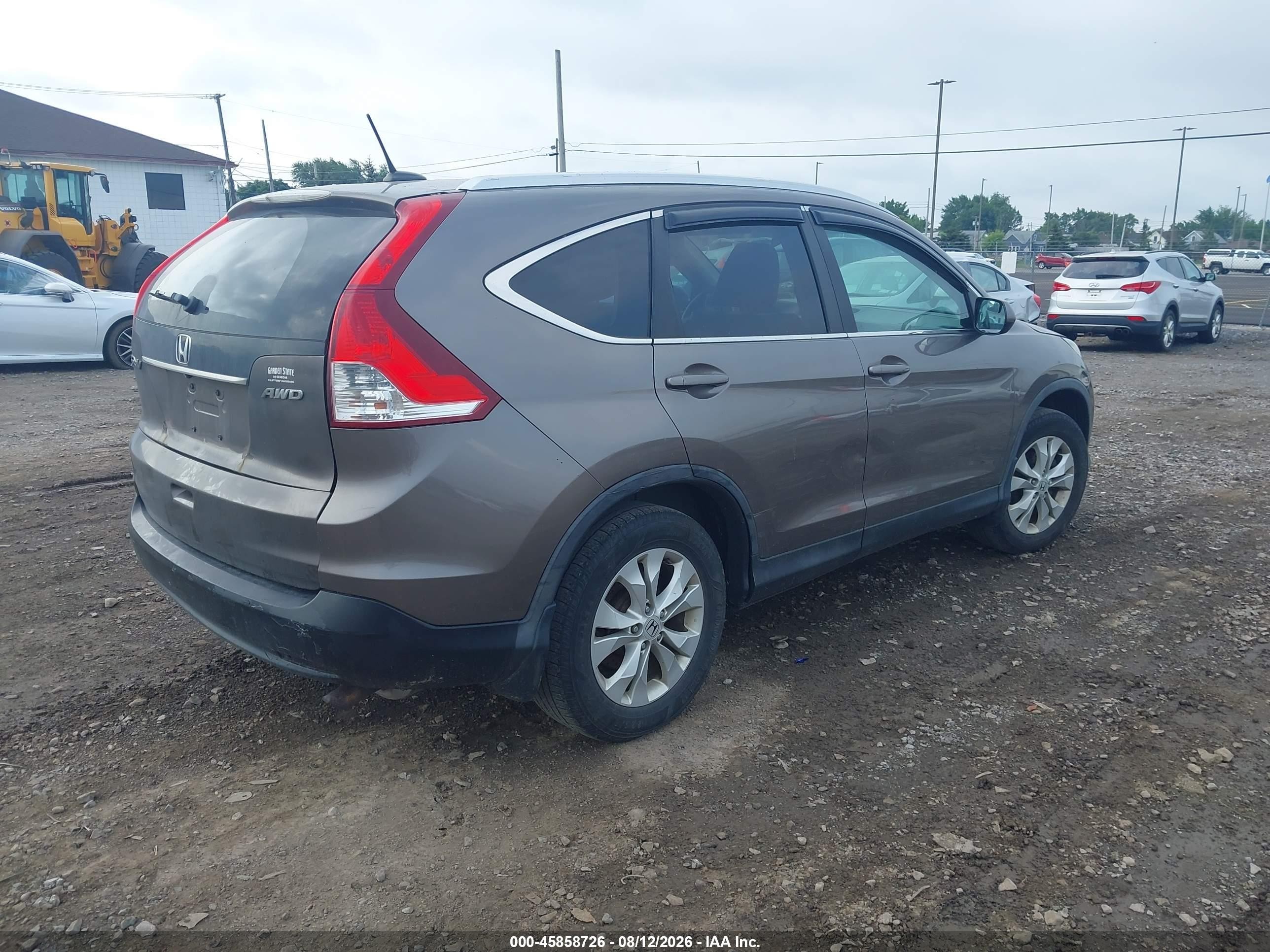 2014 Honda Cr-v Ex-l Brown vin: 5J6RM4H72EL018469