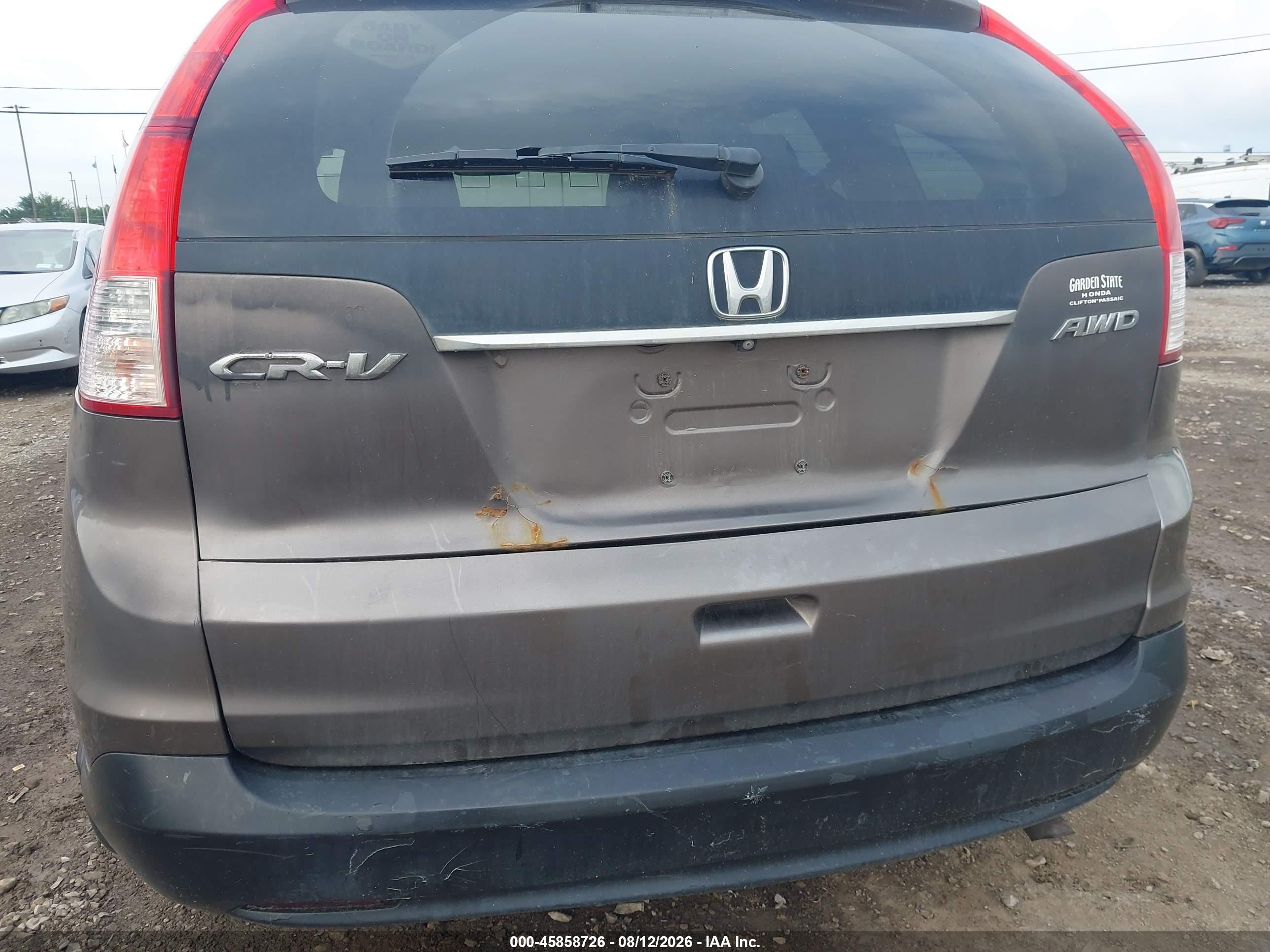 2014 Honda Cr-v Ex-l Brown vin: 5J6RM4H72EL018469