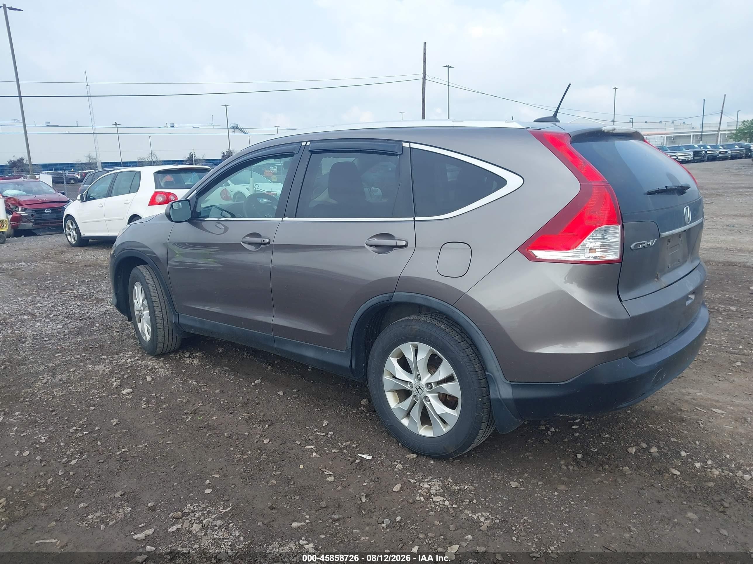 2014 Honda Cr-v Ex-l Brown vin: 5J6RM4H72EL018469