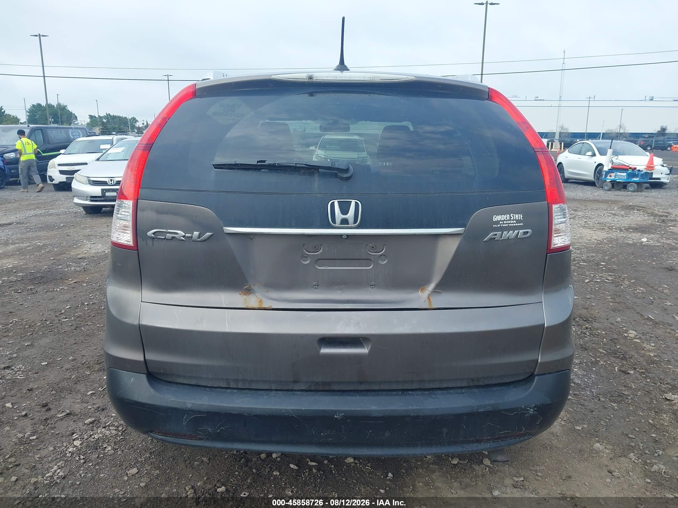 2014 Honda Cr-v Ex-l Brown vin: 5J6RM4H72EL018469
