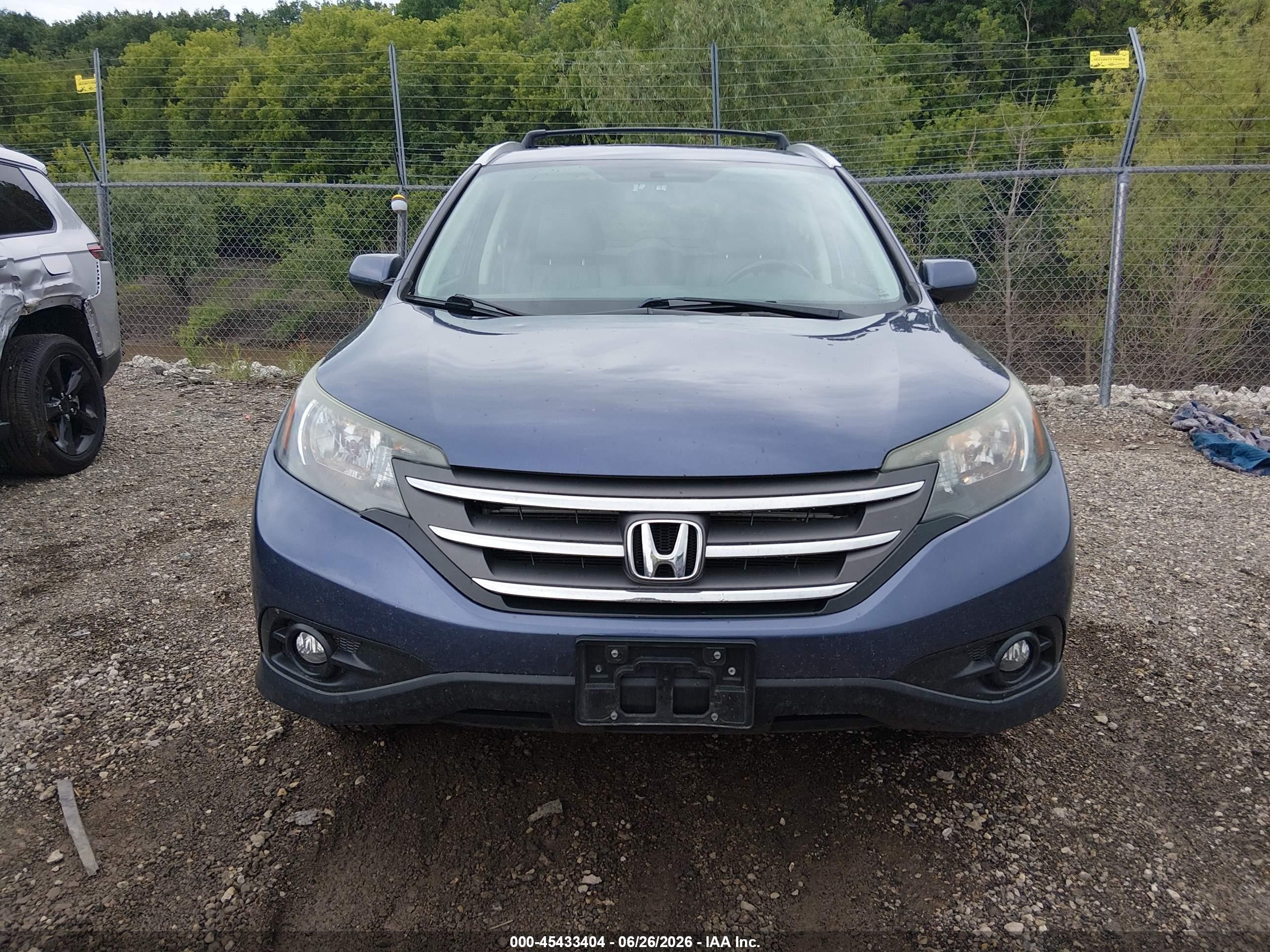 2014 Honda Cr-v Ex-l Синий vin: 5J6RM4H72EL025406