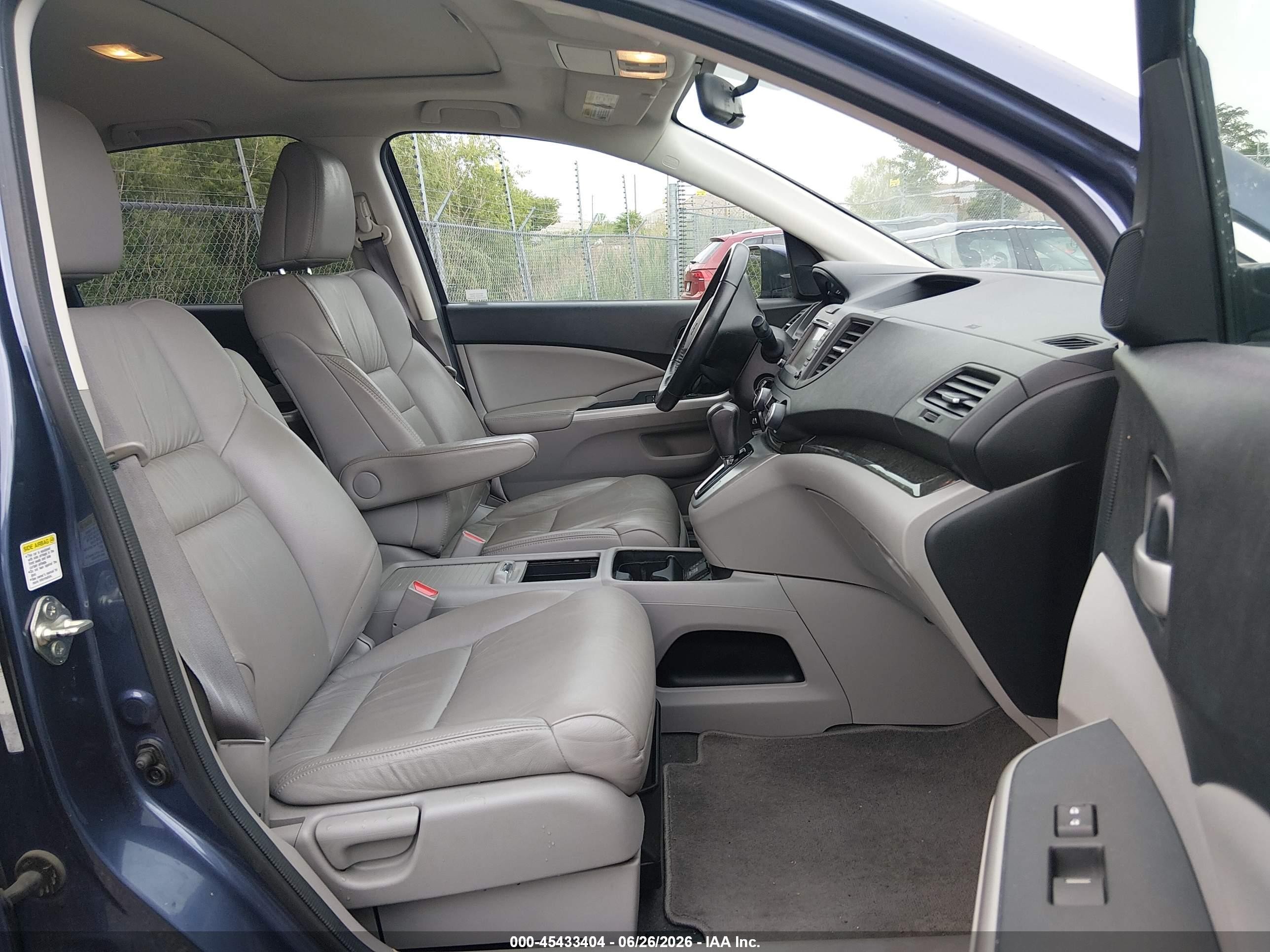 2014 Honda Cr-v Ex-l Синий vin: 5J6RM4H72EL025406