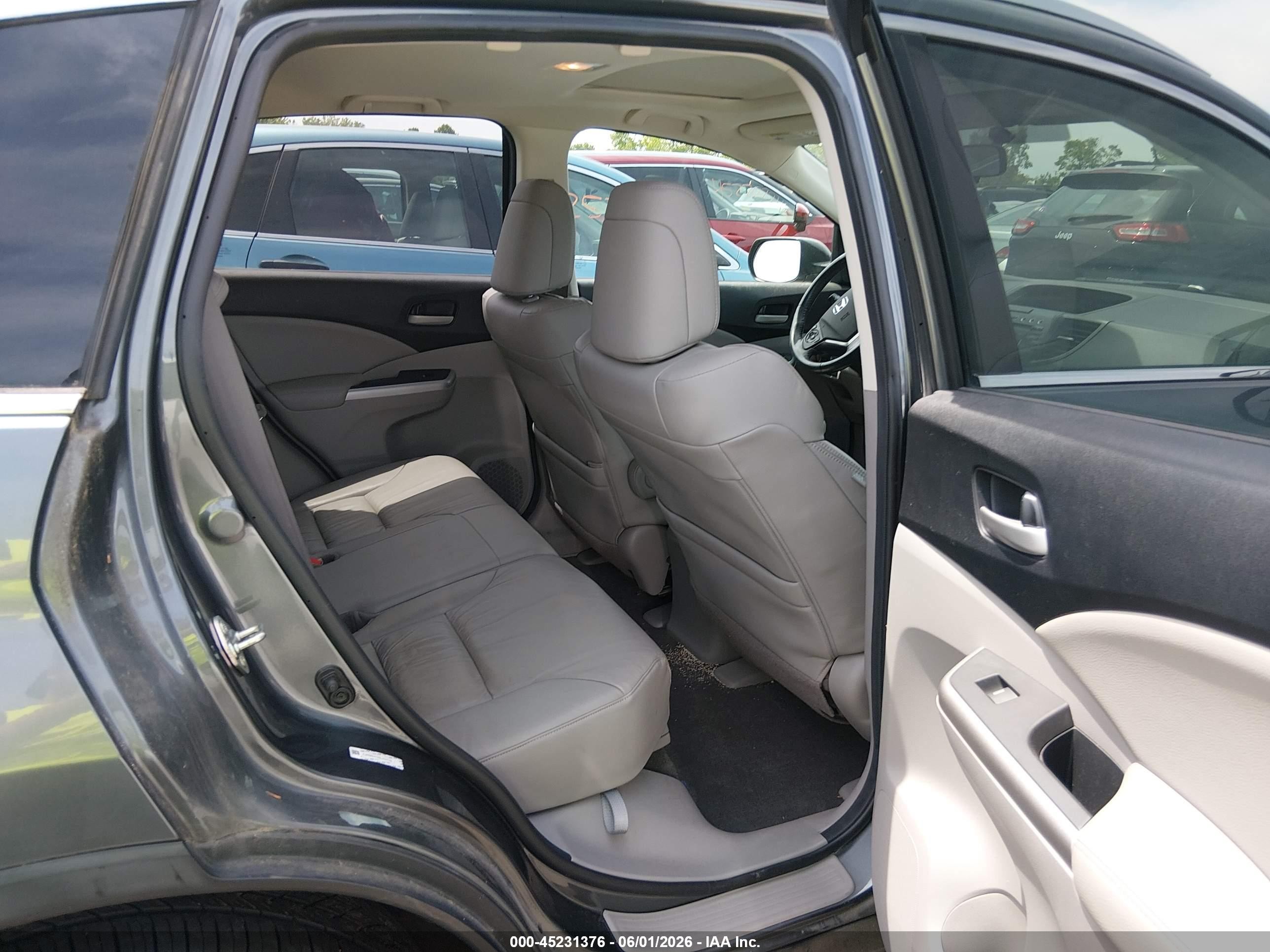 2014 Honda Cr-v Ex-l Gray vin: 5J6RM4H72EL033702