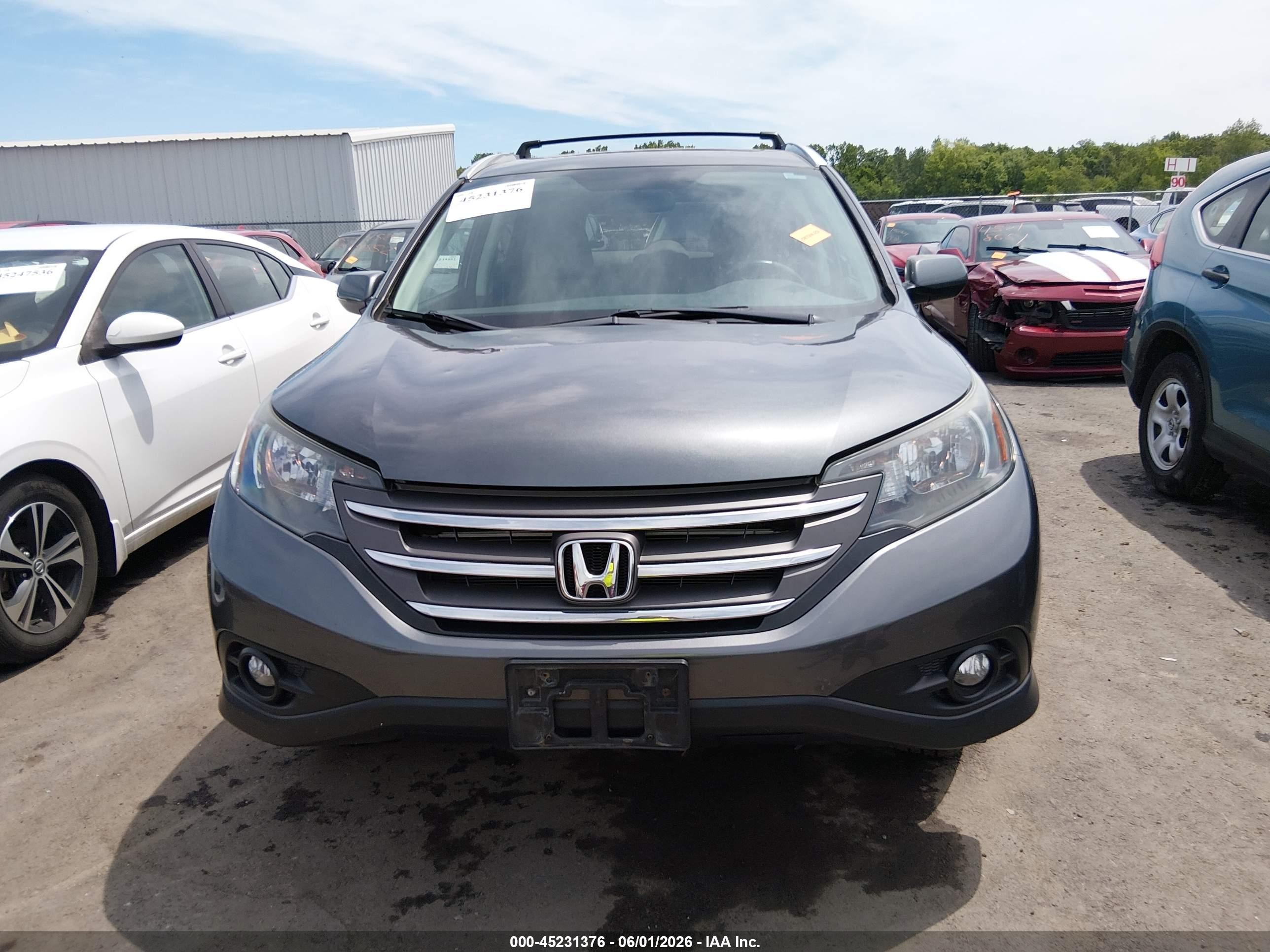 2014 Honda Cr-v Ex-l Gray vin: 5J6RM4H72EL033702