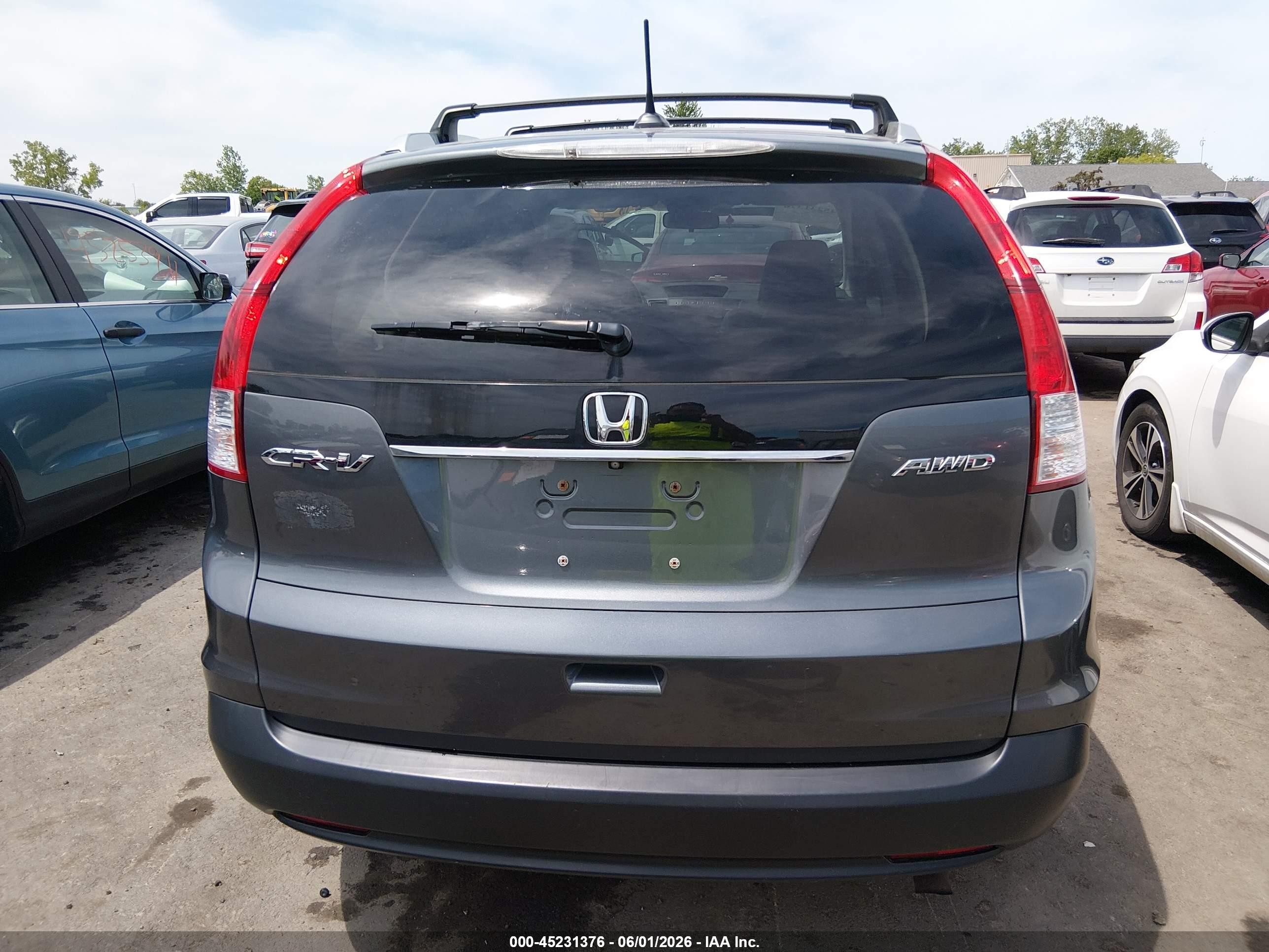 2014 Honda Cr-v Ex-l Gray vin: 5J6RM4H72EL033702