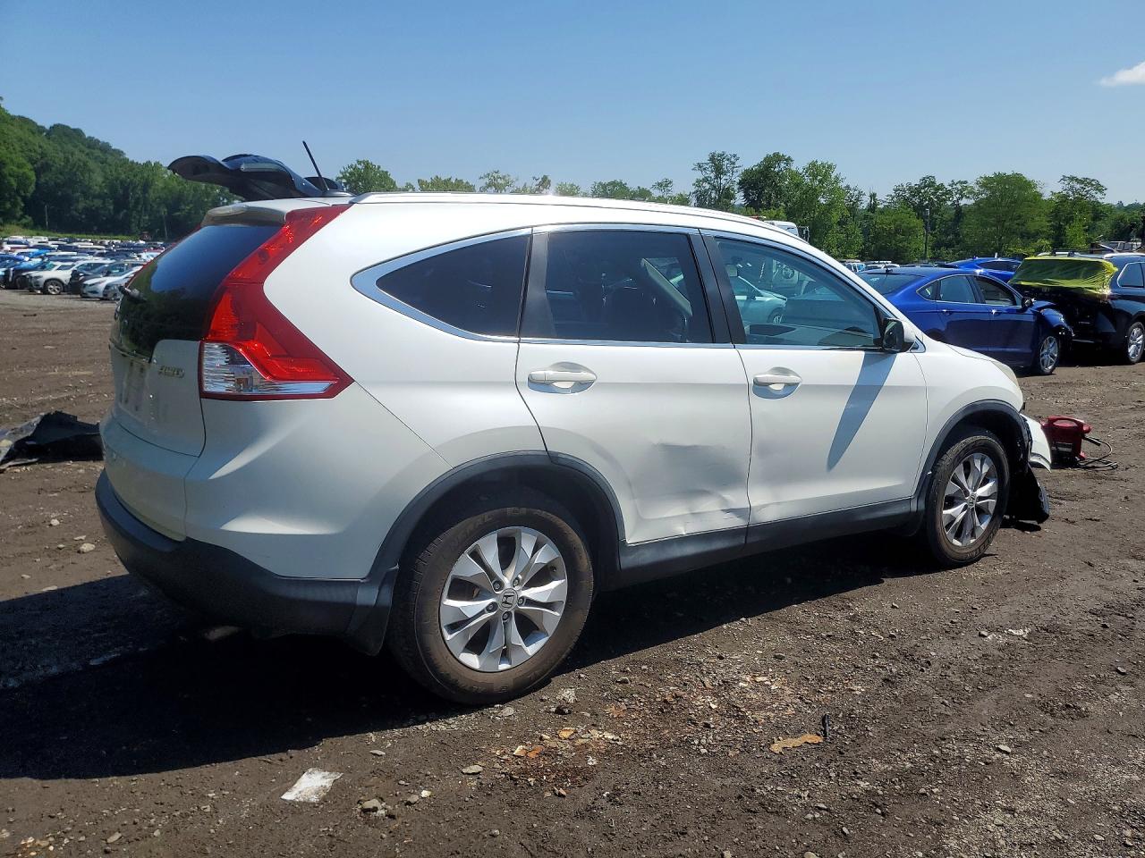 2014 Honda Cr-v Exl Белый vin: 5J6RM4H72EL038883