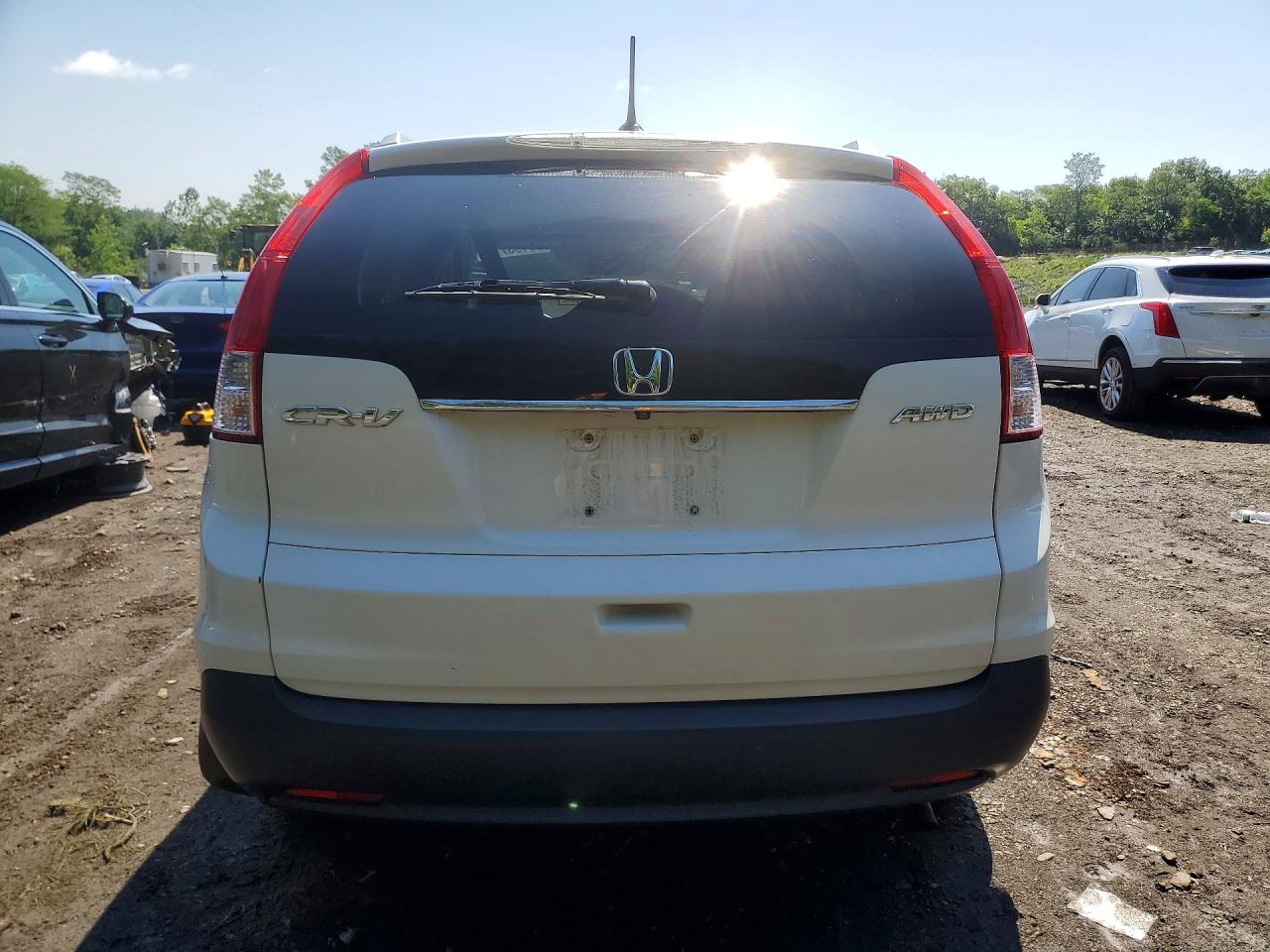 2014 Honda Cr-v Exl Белый vin: 5J6RM4H72EL038883