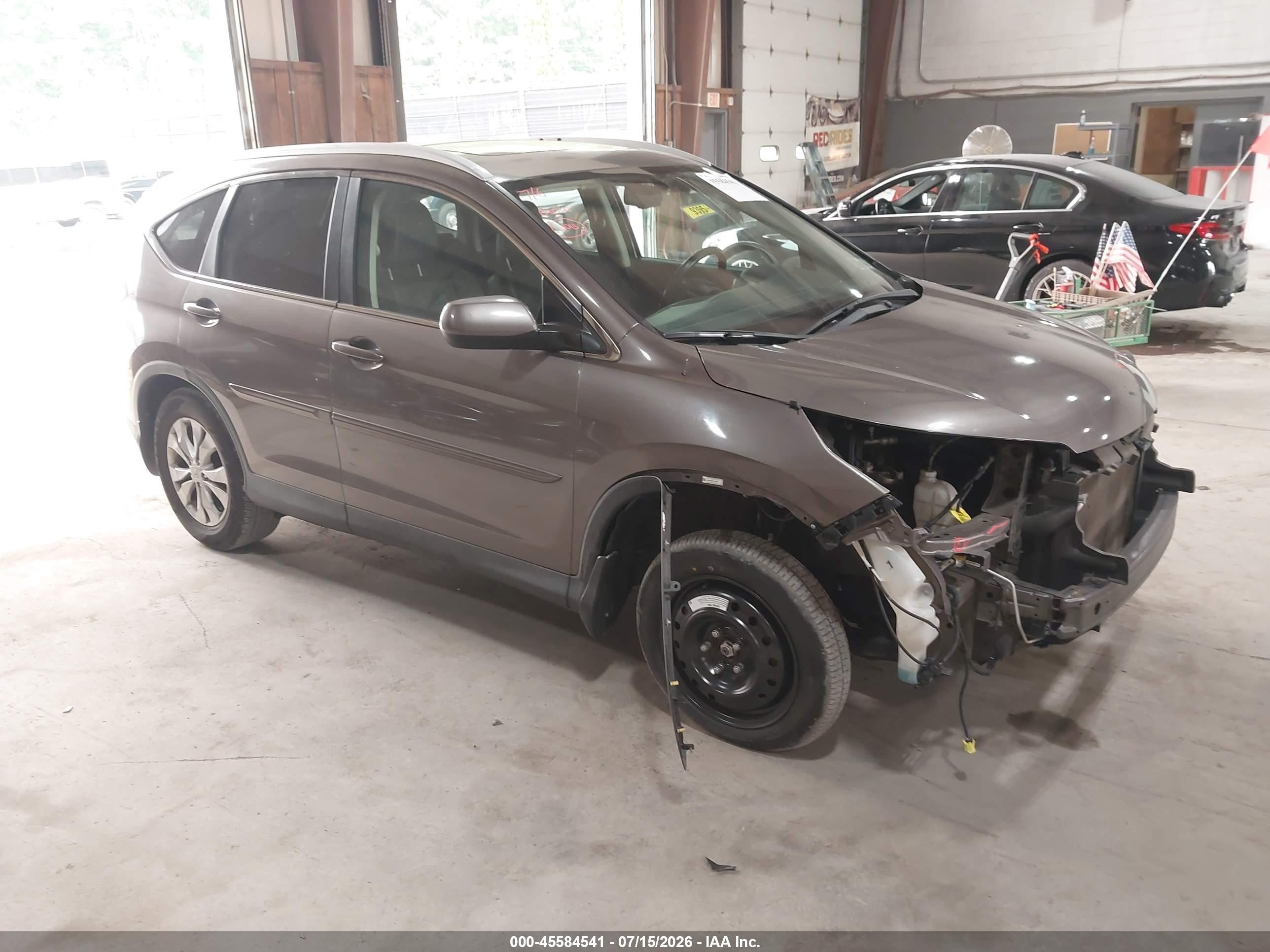 2014 Honda Cr-v Ex-l Pewter vin: 5J6RM4H72EL071866