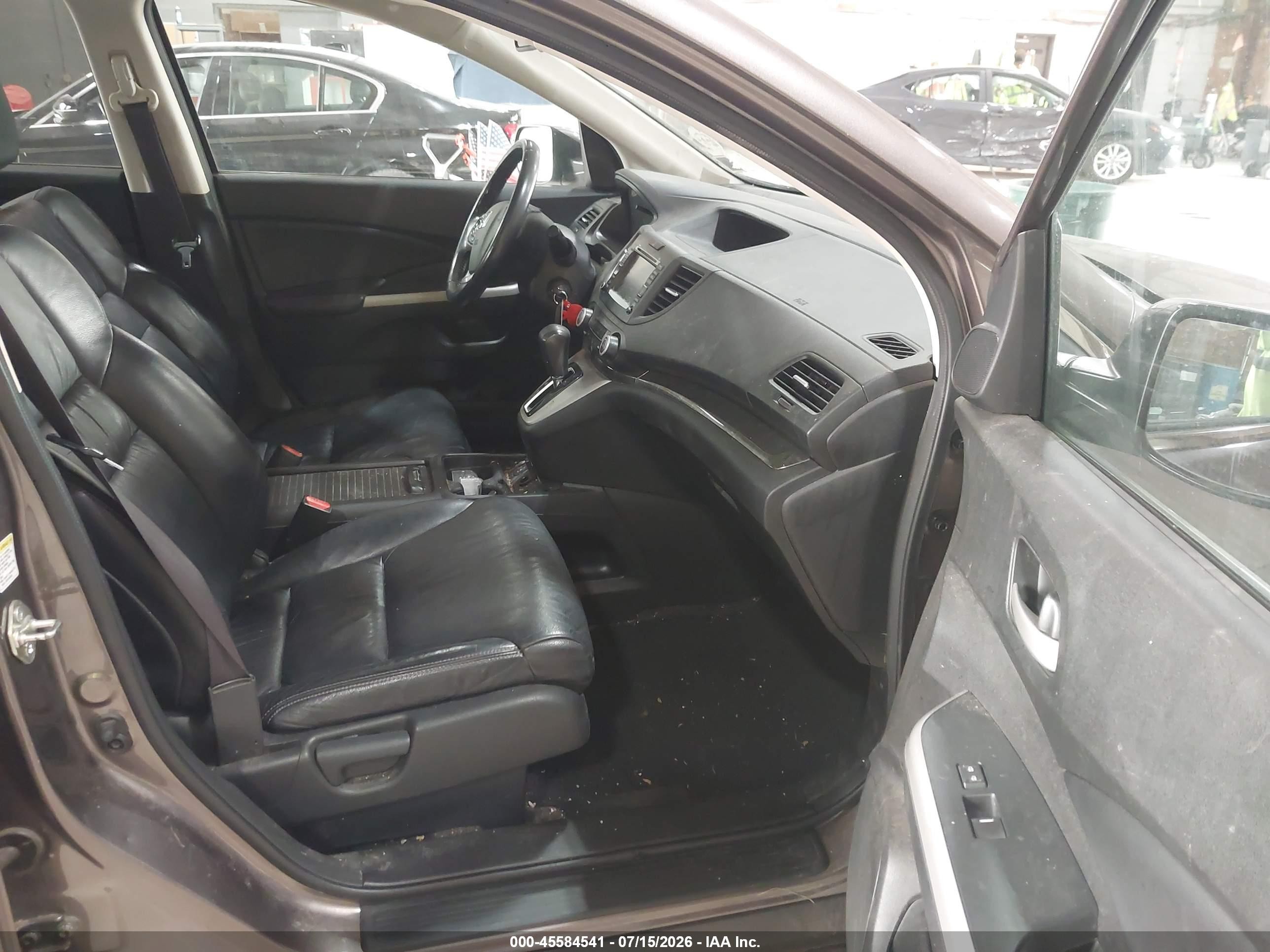 2014 Honda Cr-v Ex-l Pewter vin: 5J6RM4H72EL071866