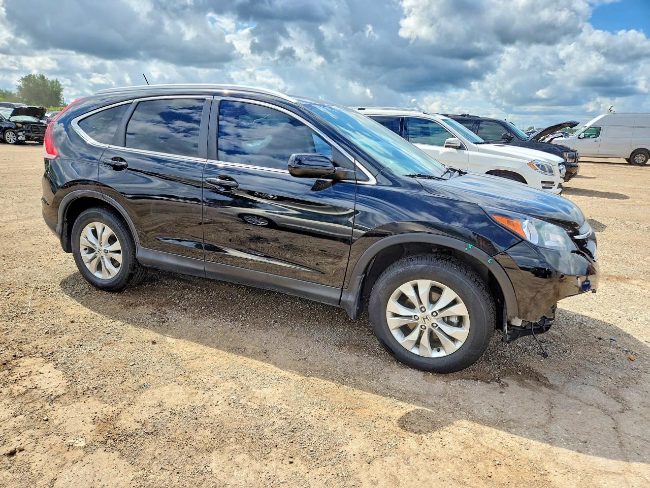 2014 Honda Cr-v Exl Black vin: 5J6RM4H72EL074086