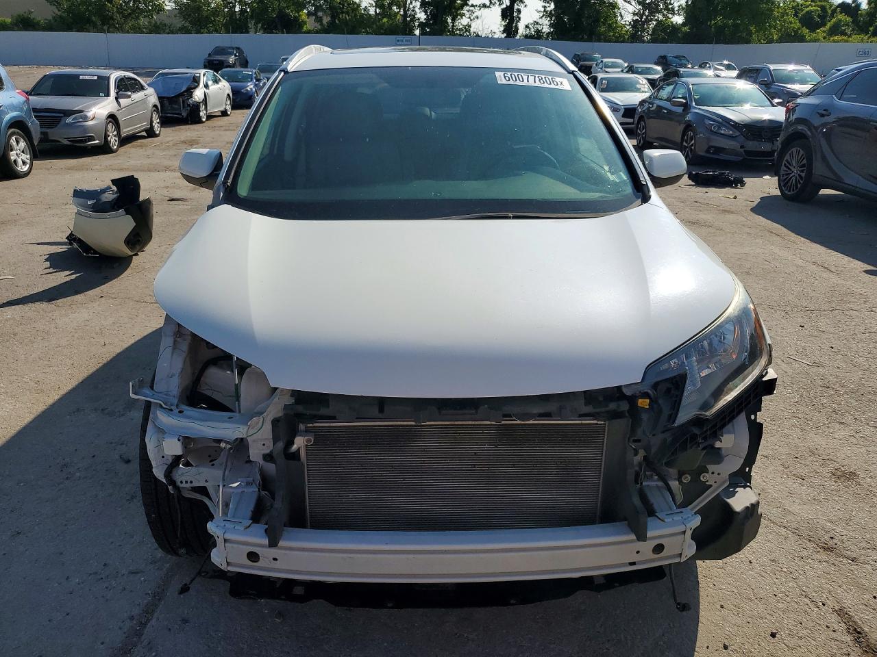 2014 Honda Cr-v Exl White vin: 5J6RM4H72EL096640
