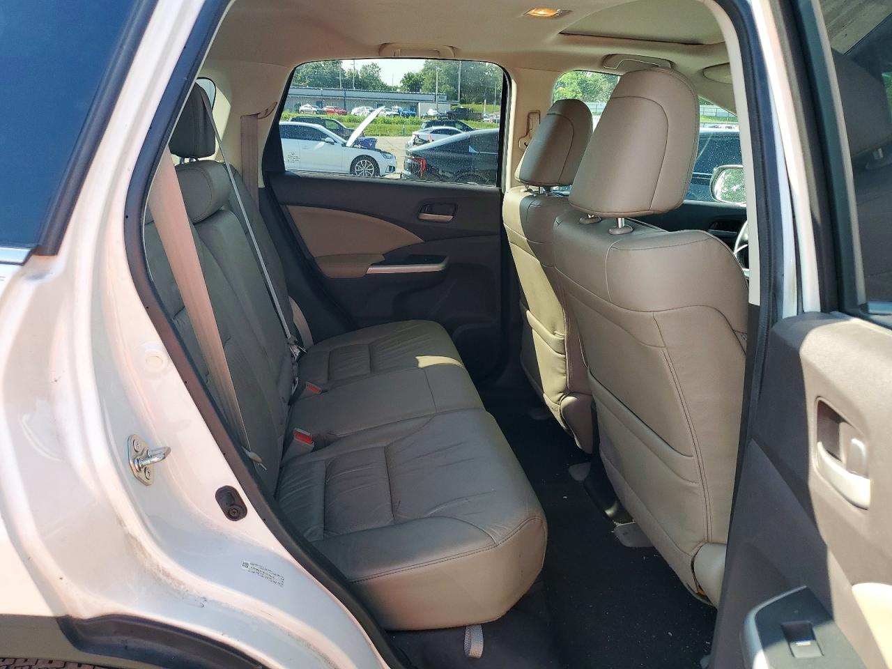 2014 Honda Cr-v Exl White vin: 5J6RM4H72EL096640