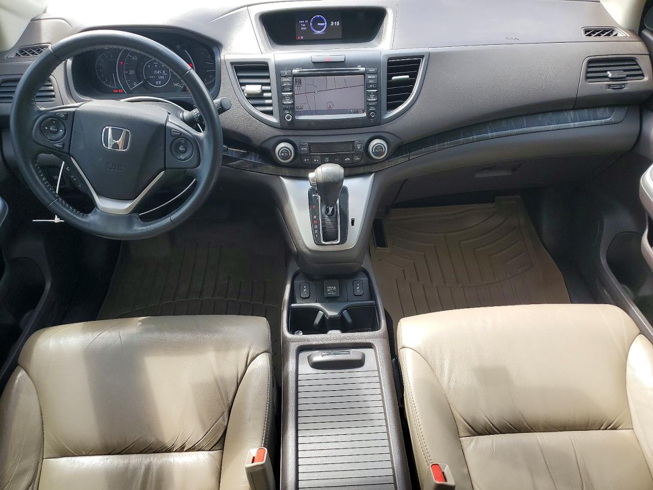 2014 Honda Cr-v Exl White vin: 5J6RM4H72EL116420