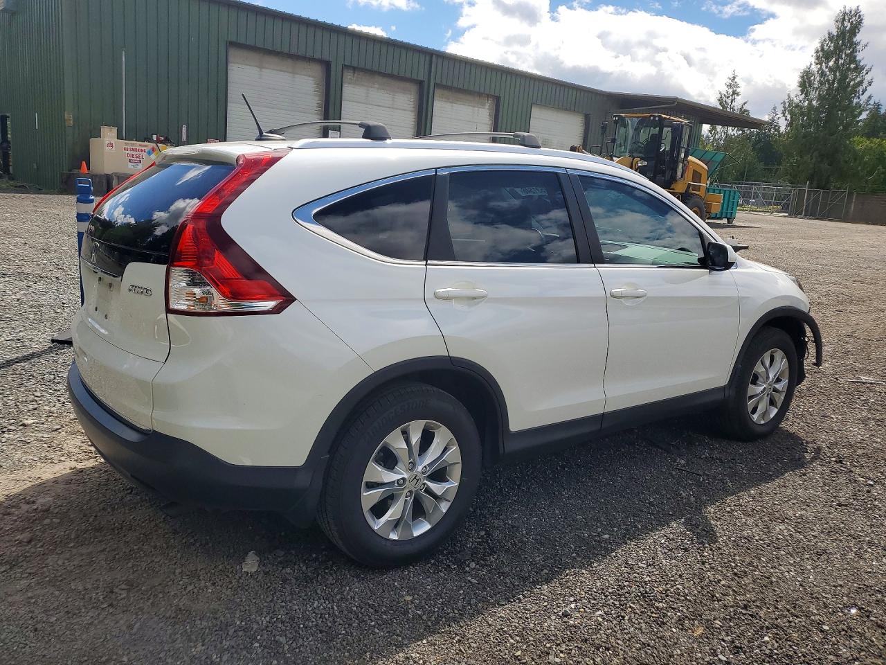 2014 Honda Cr-v Exl White vin: 5J6RM4H72EL116420