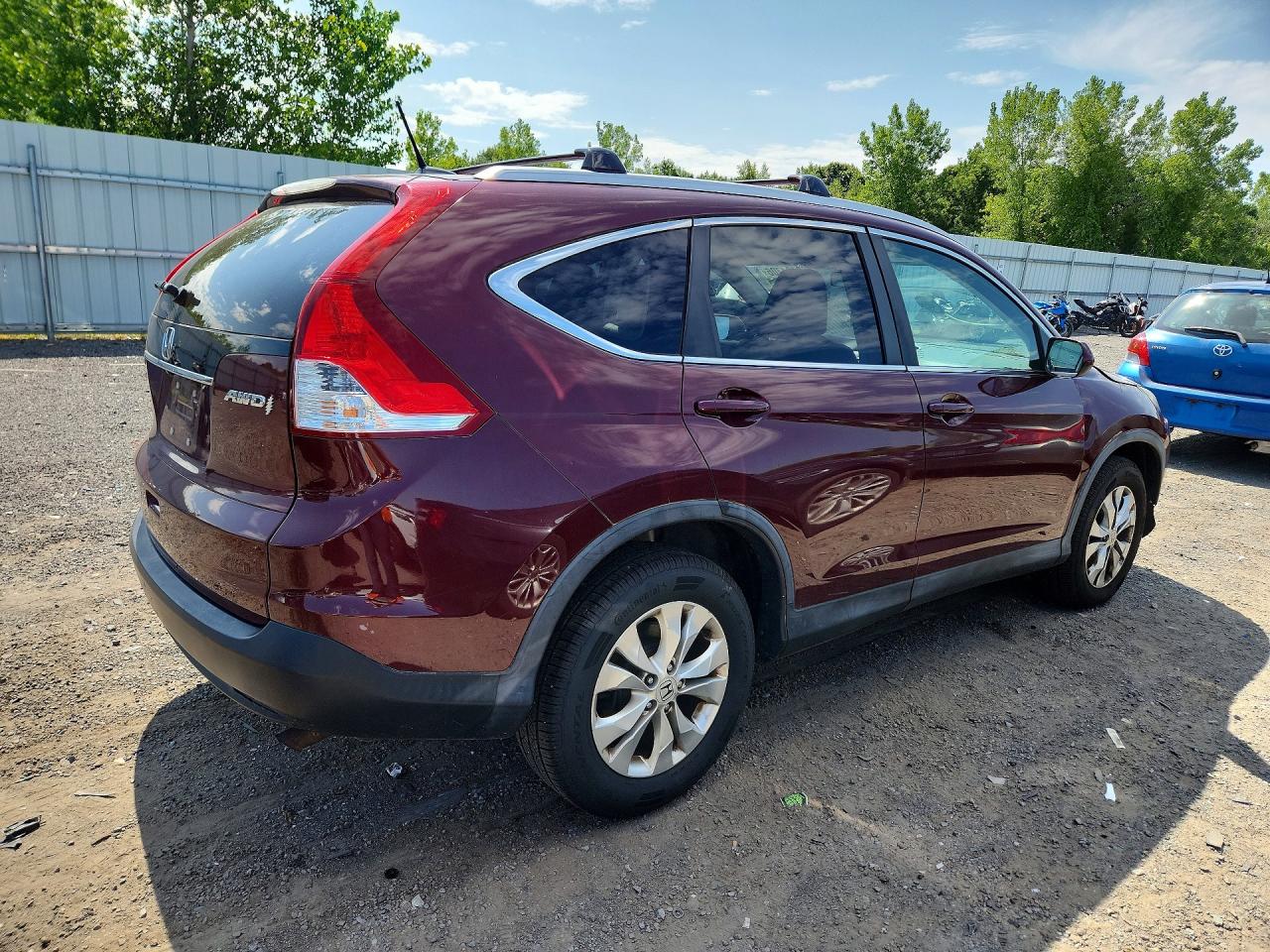 2014 Honda Cr-v Exl Maroon vin: 5J6RM4H72EL116756