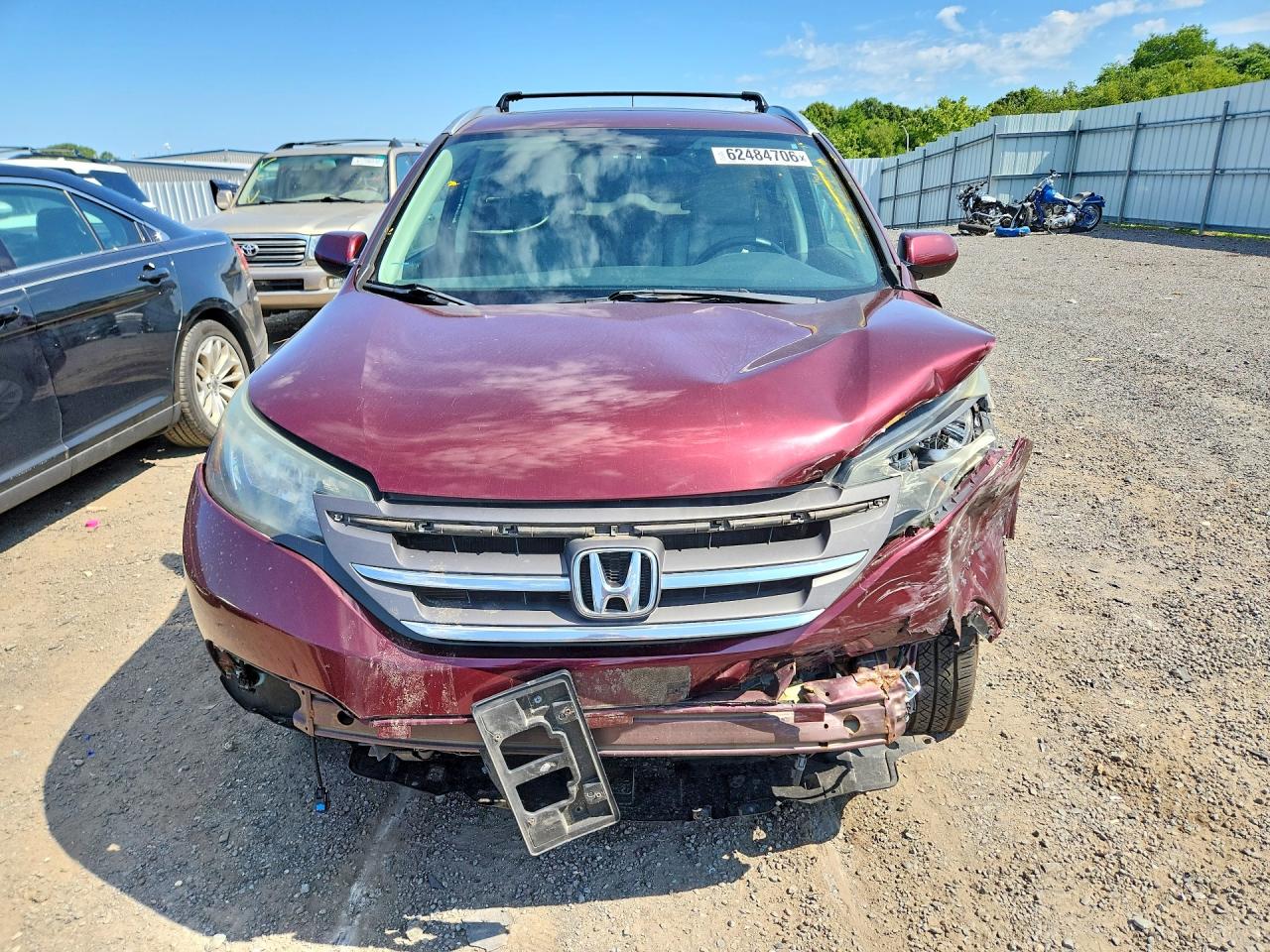 2014 Honda Cr-v Exl Maroon vin: 5J6RM4H72EL116756