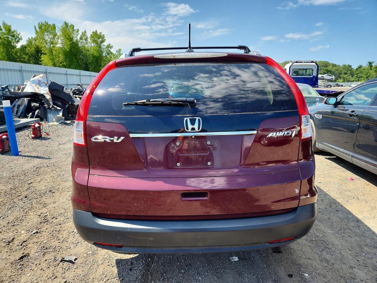 2014 Honda Cr-v Exl Maroon vin: 5J6RM4H72EL116756