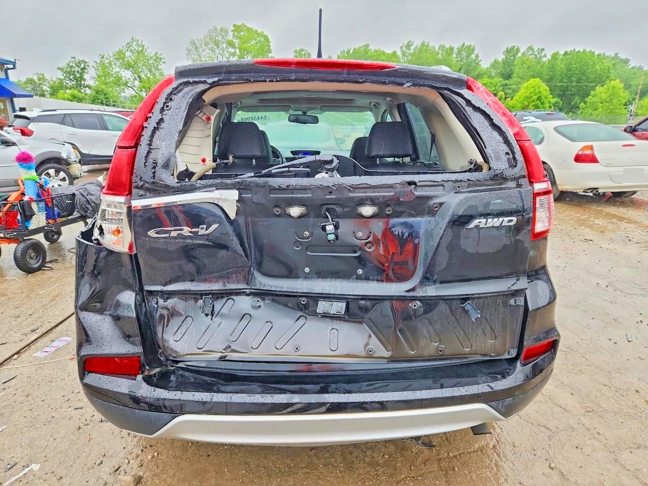 2015 Honda Cr-v Exl Black vin: 5J6RM4H72FL020675