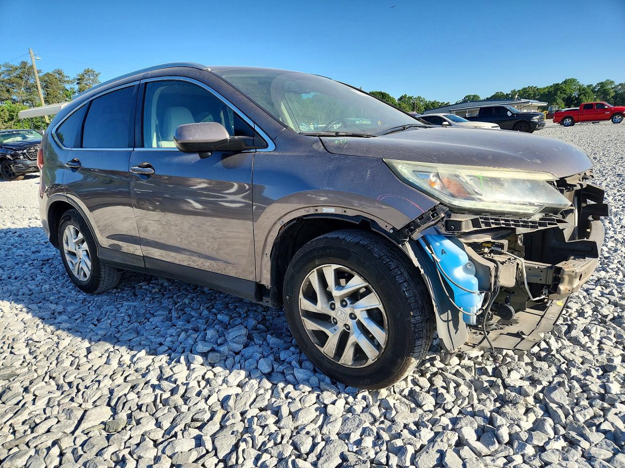 2015 Honda Cr-v Exl Gray vin: 5J6RM4H72FL021941
