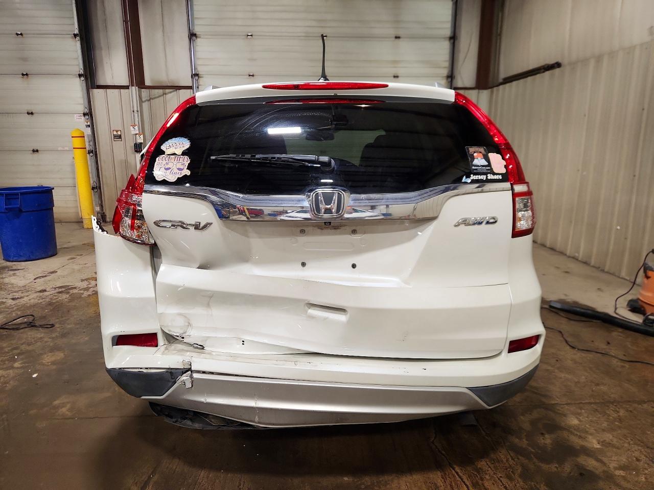 2015 Honda Cr-v Exl White vin: 5J6RM4H72FL023964