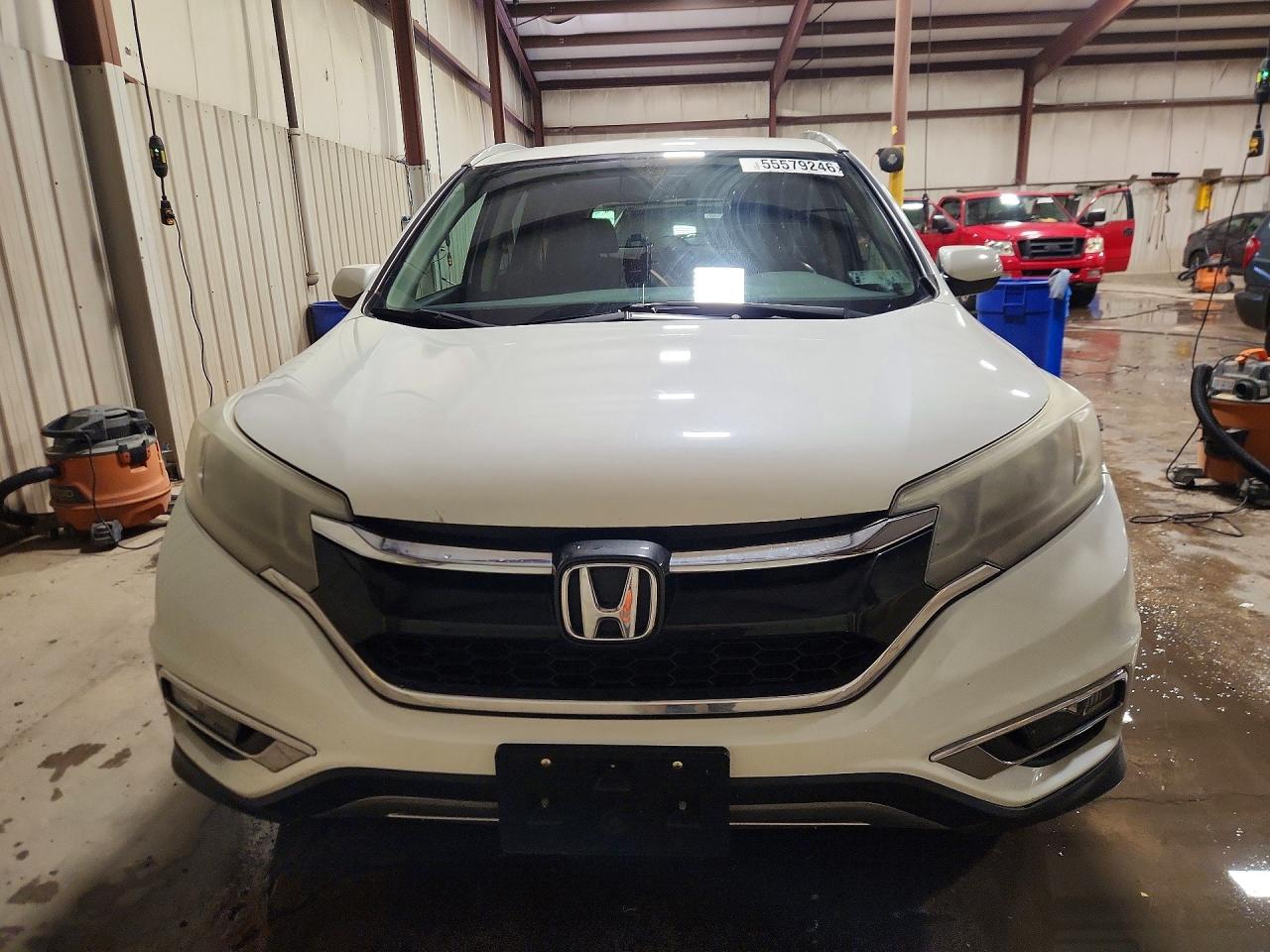 2015 Honda Cr-v Exl White vin: 5J6RM4H72FL023964