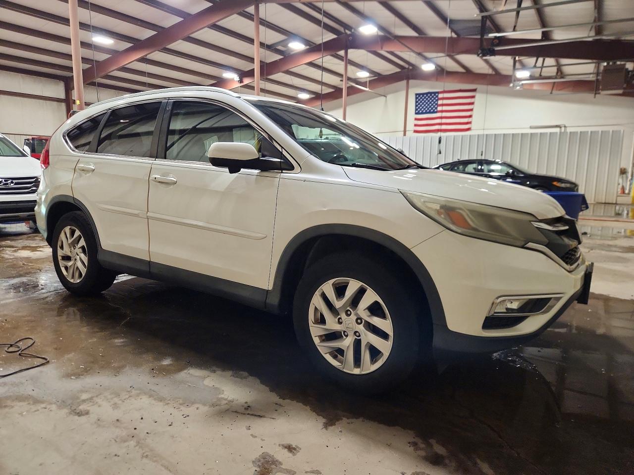 2015 Honda Cr-v Exl White vin: 5J6RM4H72FL023964