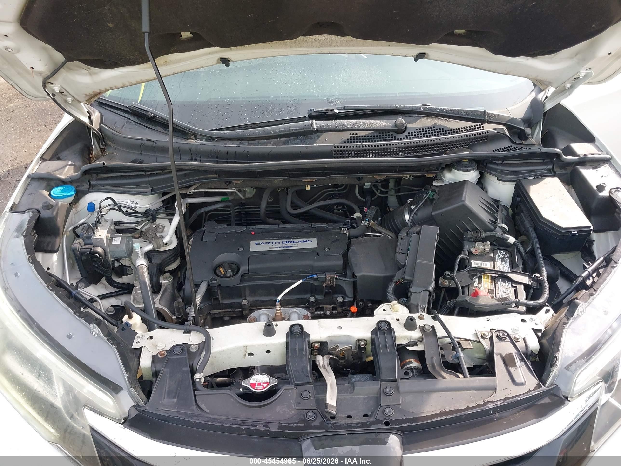 2015 Honda Cr-v Ex-l White vin: 5J6RM4H72FL035497