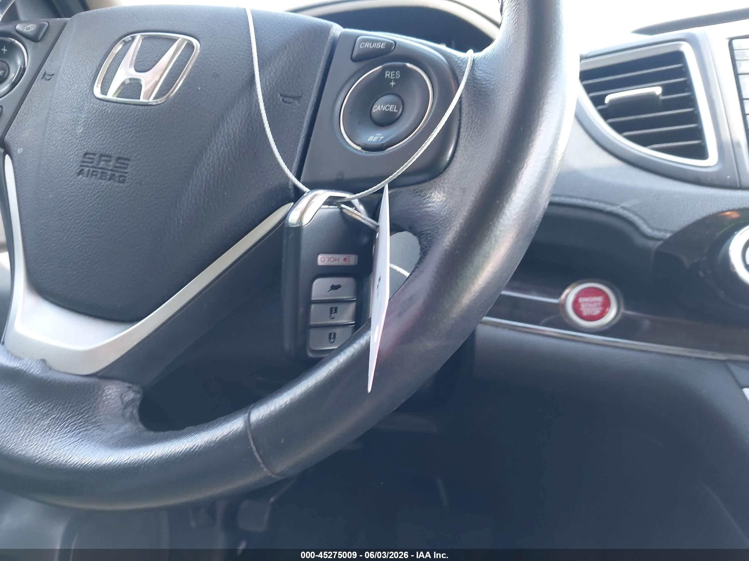 2015 Honda Cr-v Ex-l Brown vin: 5J6RM4H72FL045608