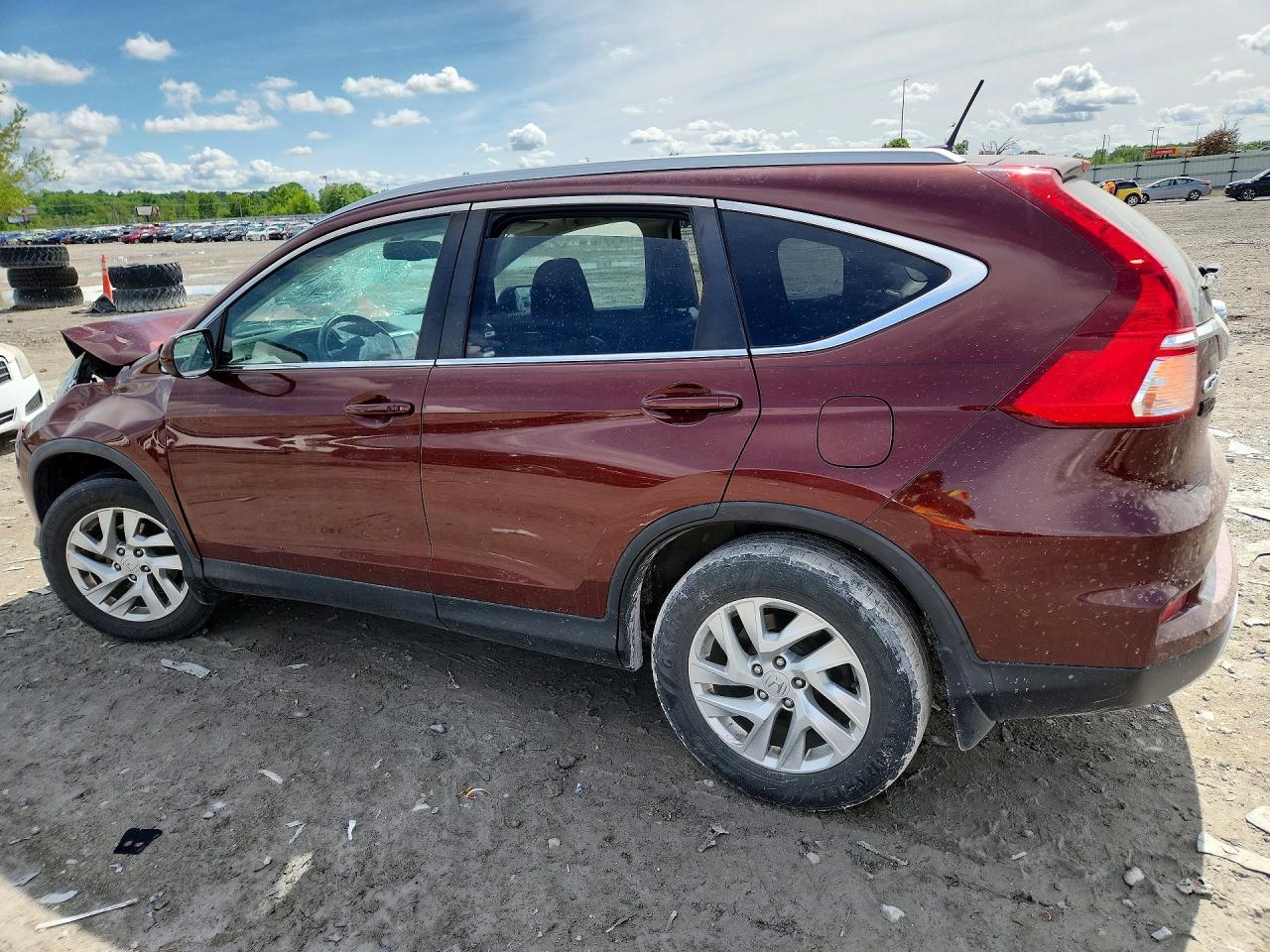 2015 Honda Cr-v Exl Коричневый vin: 5J6RM4H72FL077216