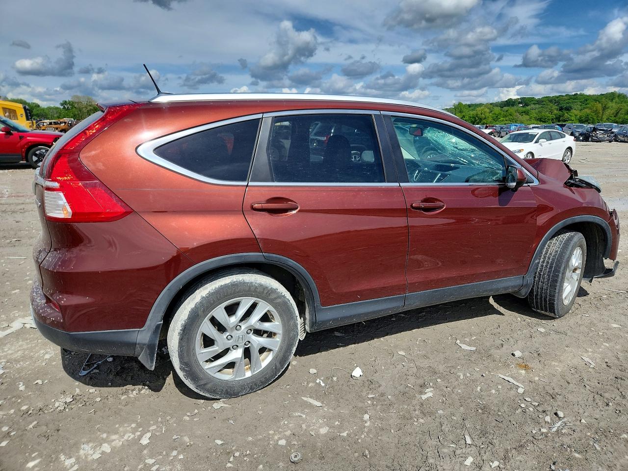 2015 Honda Cr-v Exl Коричневый vin: 5J6RM4H72FL077216