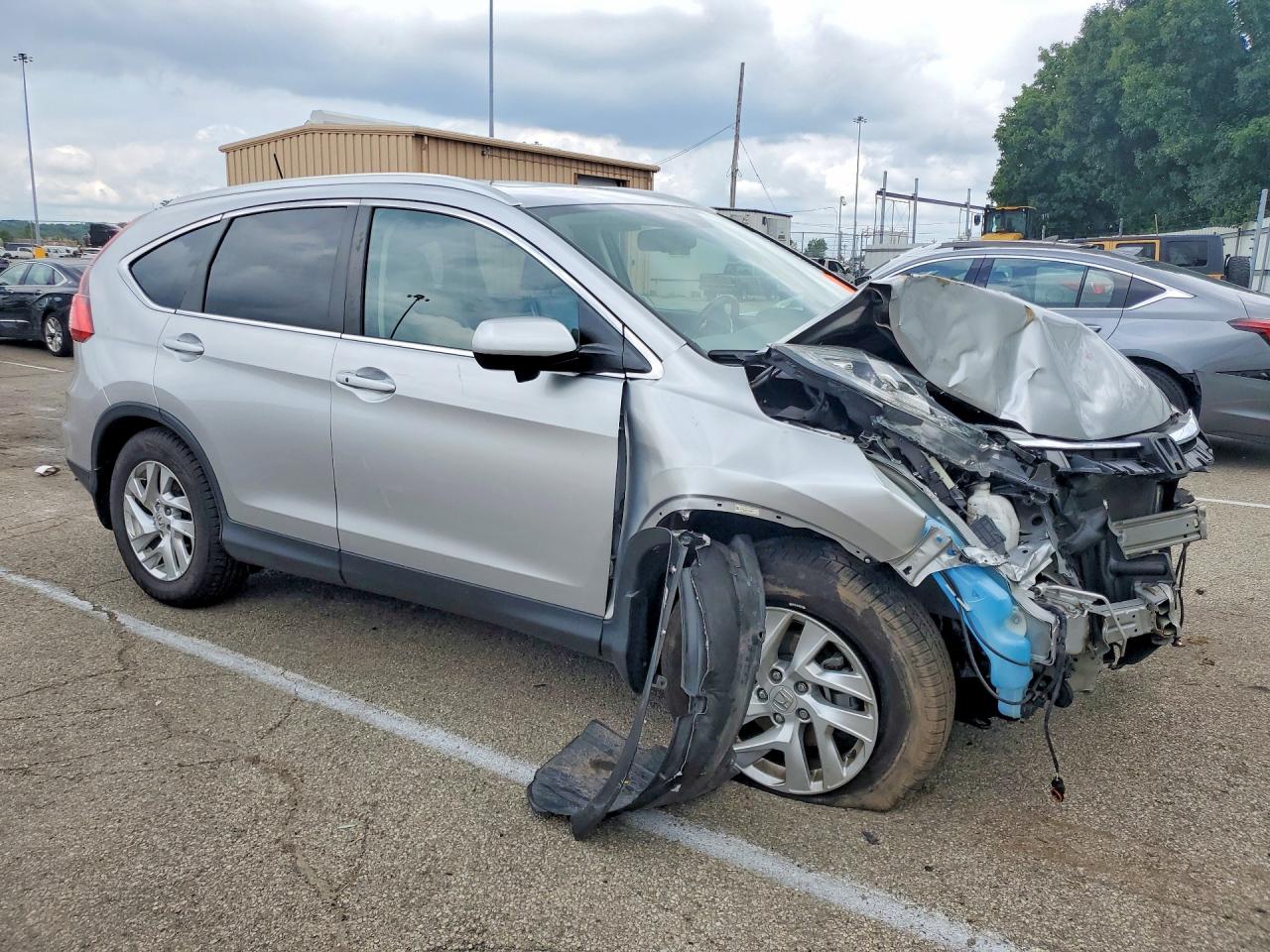 2015 Honda Cr-v Exl Silver vin: 5J6RM4H72FL098857
