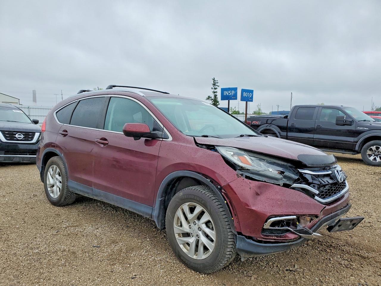2015 Honda Cr-v Exl Burgundy vin: 5J6RM4H72FL107024