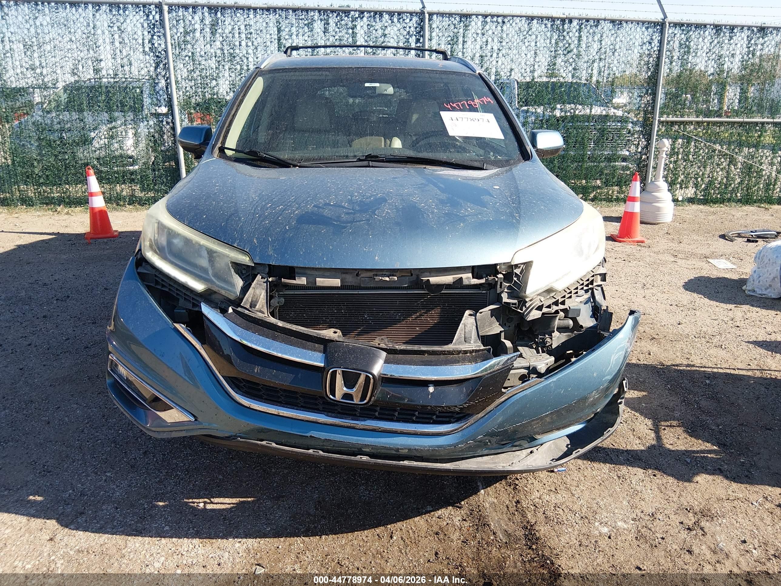 2015 Honda Cr-v Ex-l Light Blue vin: 5J6RM4H72FL110683