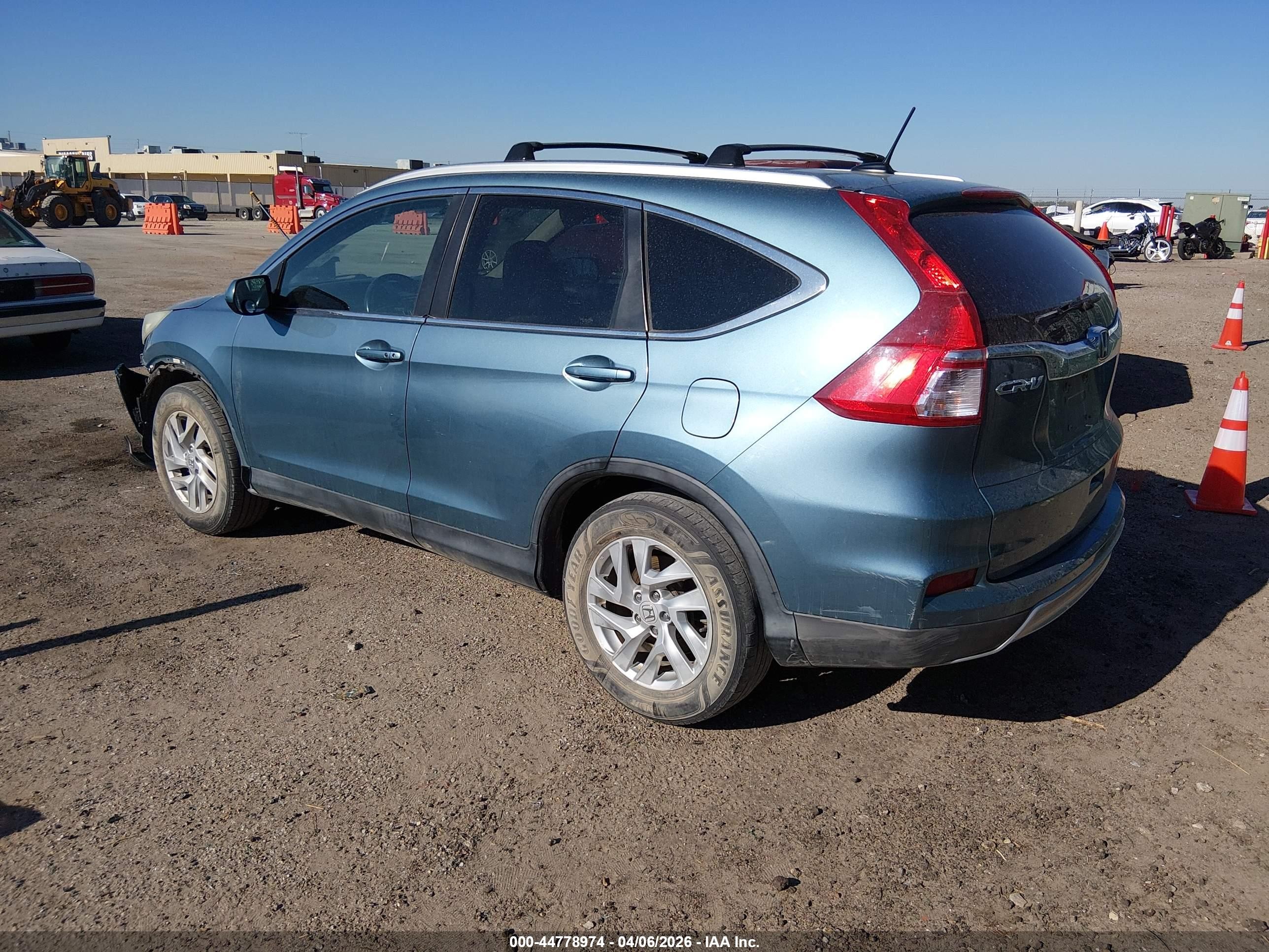 2015 Honda Cr-v Ex-l Light Blue vin: 5J6RM4H72FL110683