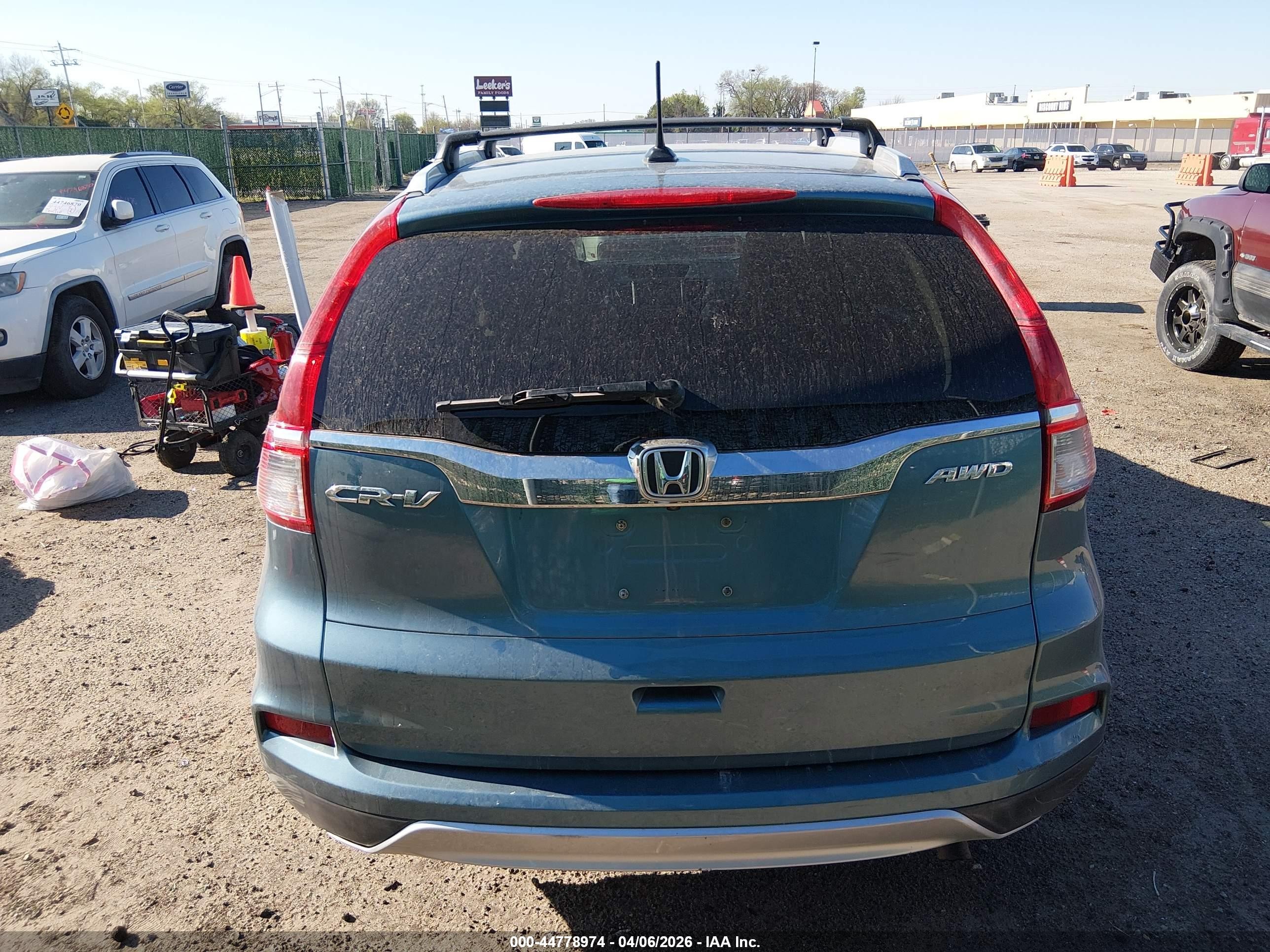 2015 Honda Cr-v Ex-l Light Blue vin: 5J6RM4H72FL110683