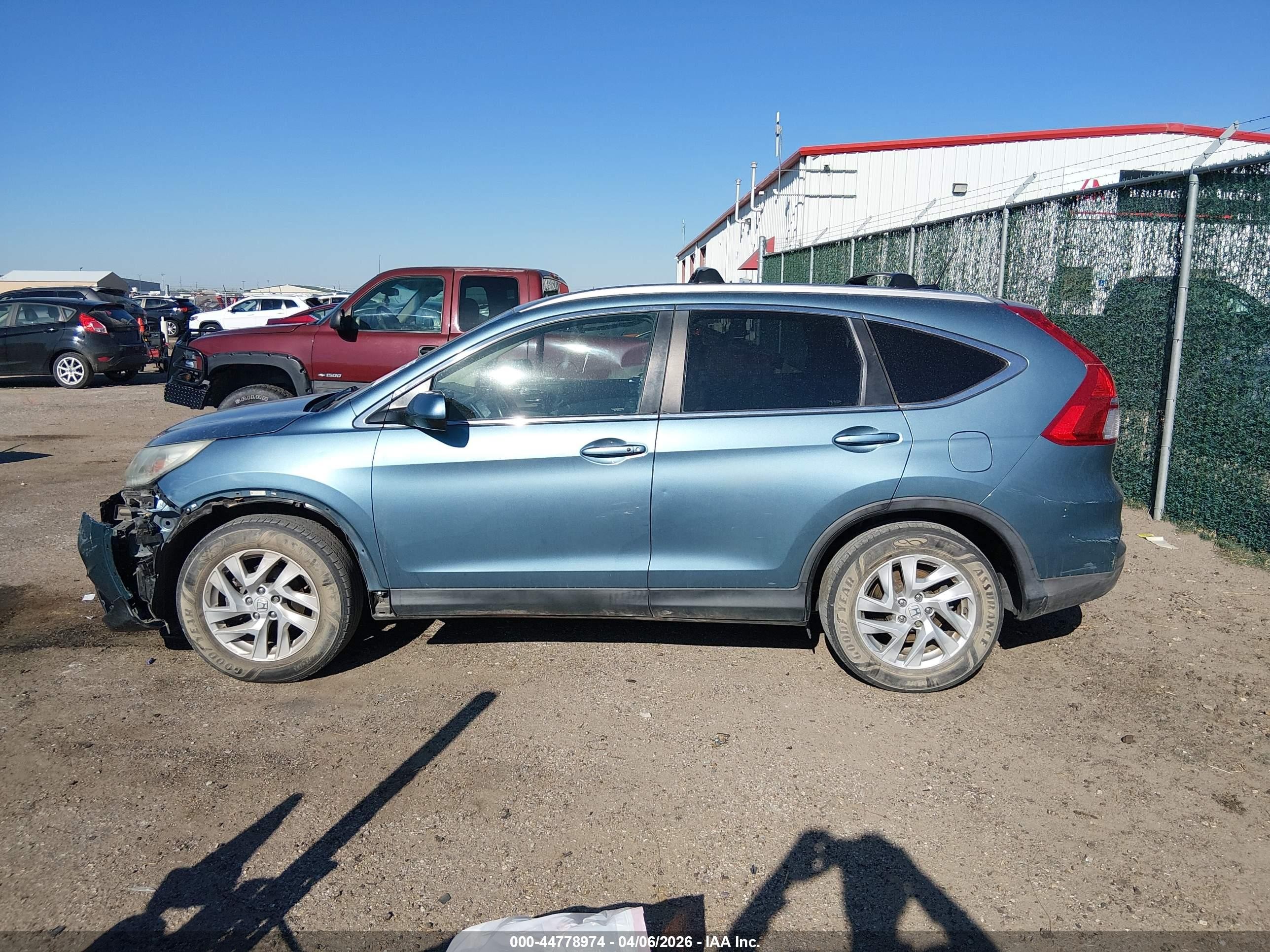 2015 Honda Cr-v Ex-l Light Blue vin: 5J6RM4H72FL110683