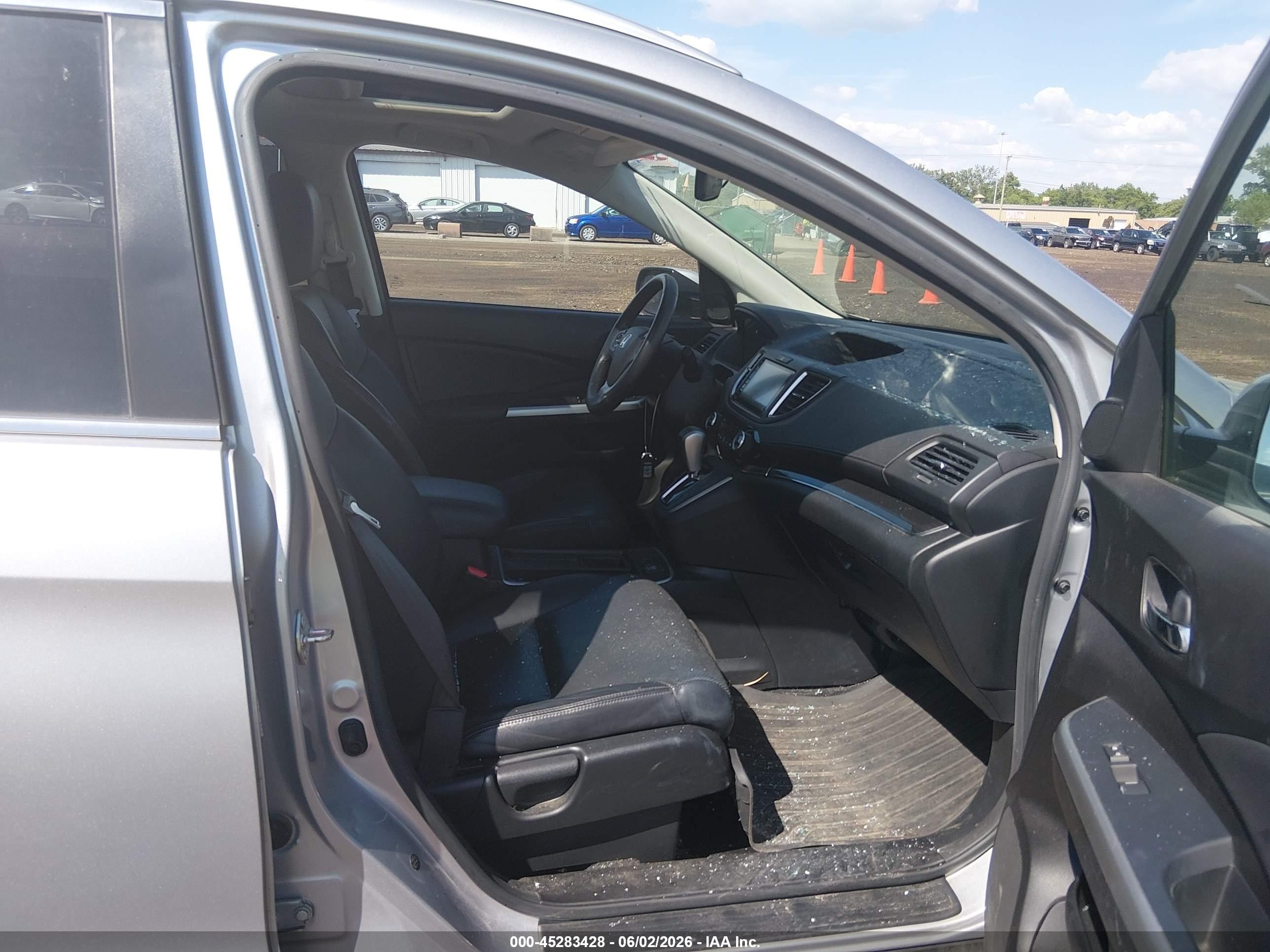 2016 Honda Cr-v Ex-l Серебряный vin: 5J6RM4H72GL057551