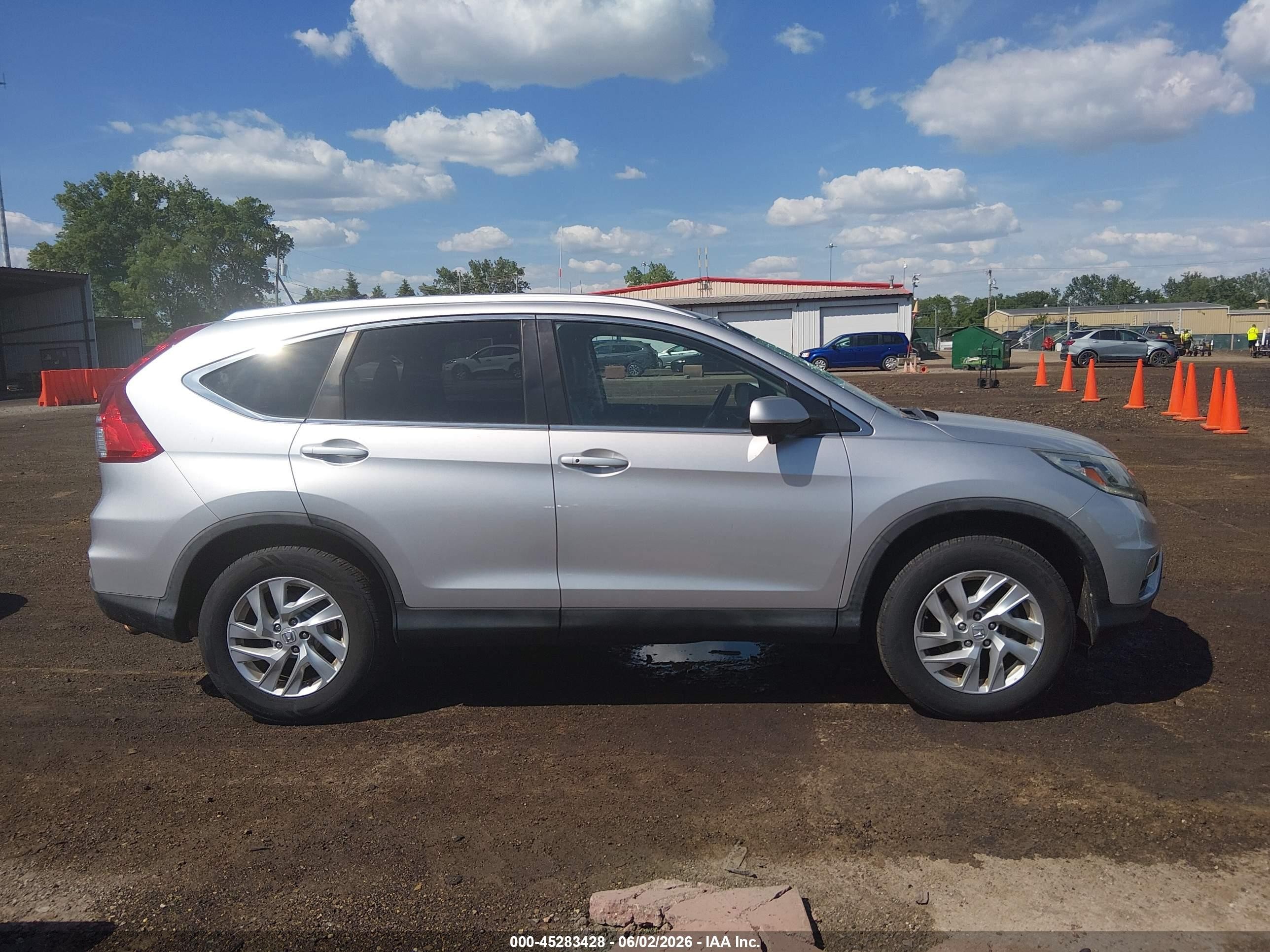 2016 Honda Cr-v Ex-l Серебряный vin: 5J6RM4H72GL057551