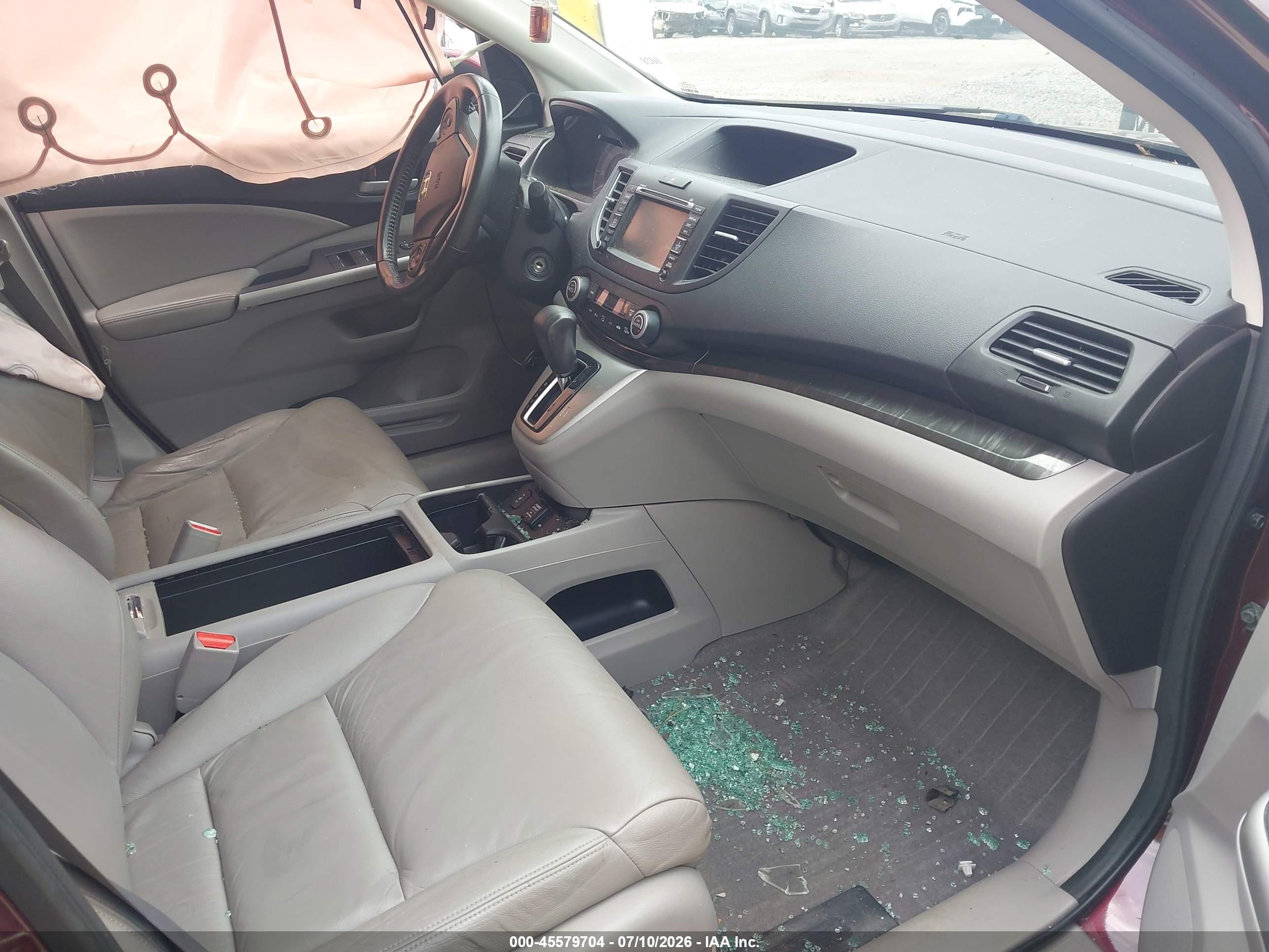 2012 Honda Cr-v Ex-l Фиолетовый vin: 5J6RM4H73CL022544
