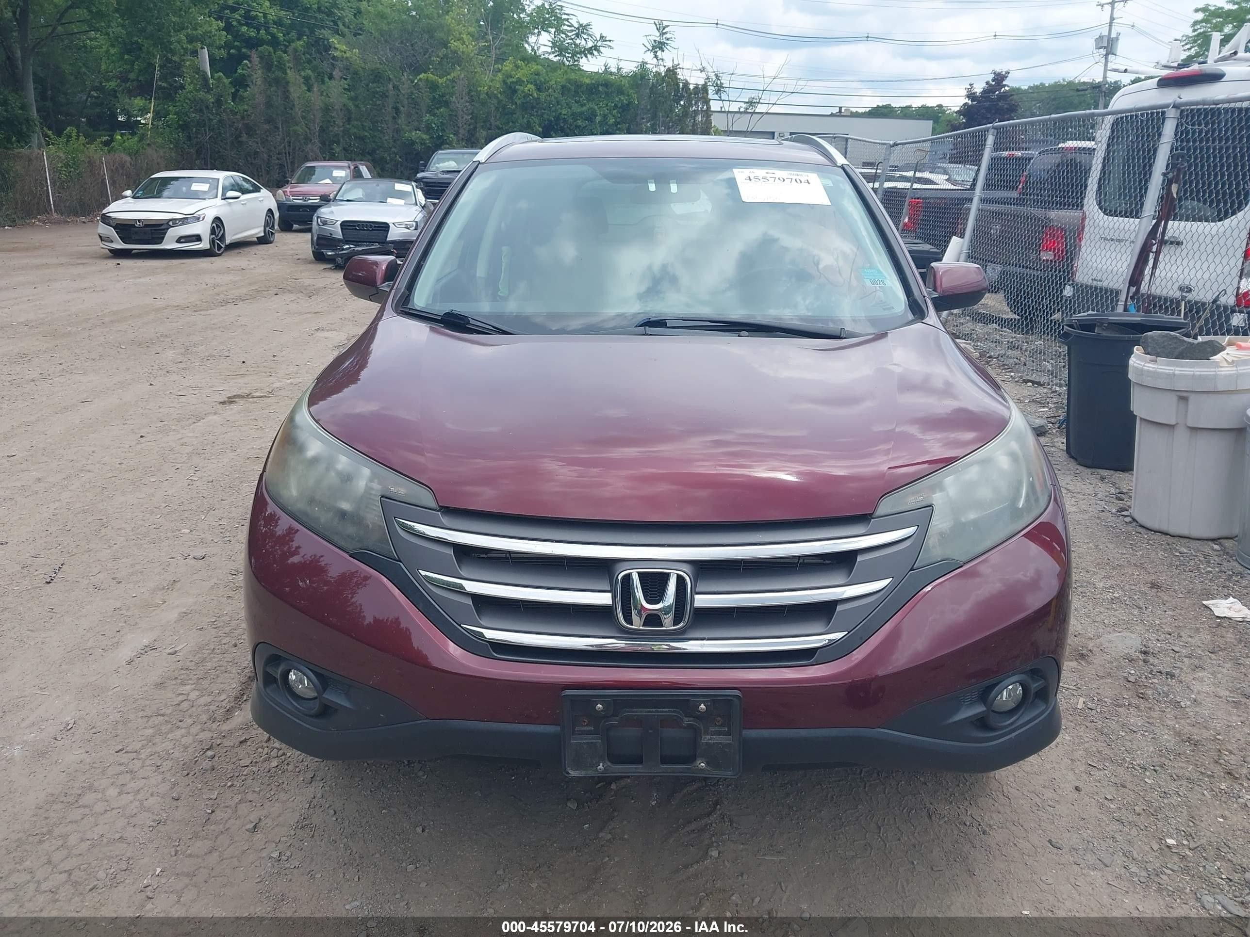 2012 Honda Cr-v Ex-l Фиолетовый vin: 5J6RM4H73CL022544