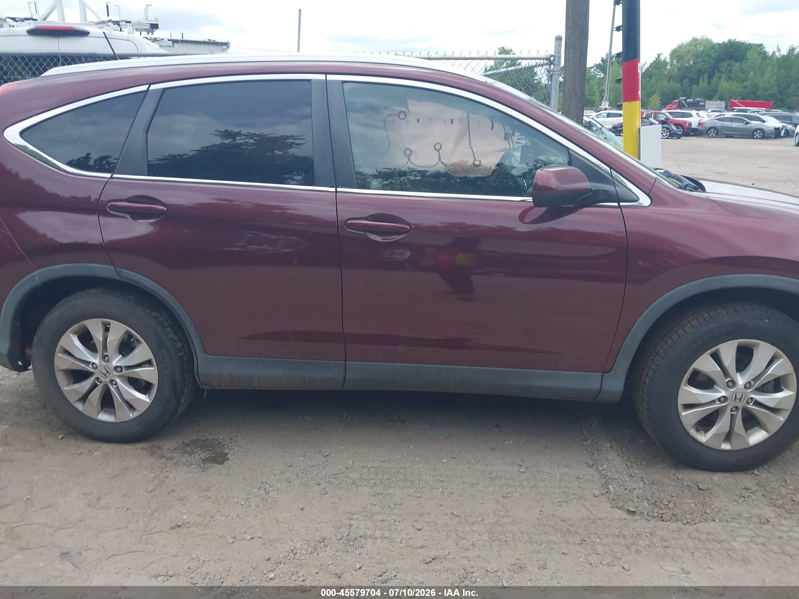 2012 Honda Cr-v Ex-l Фиолетовый vin: 5J6RM4H73CL022544