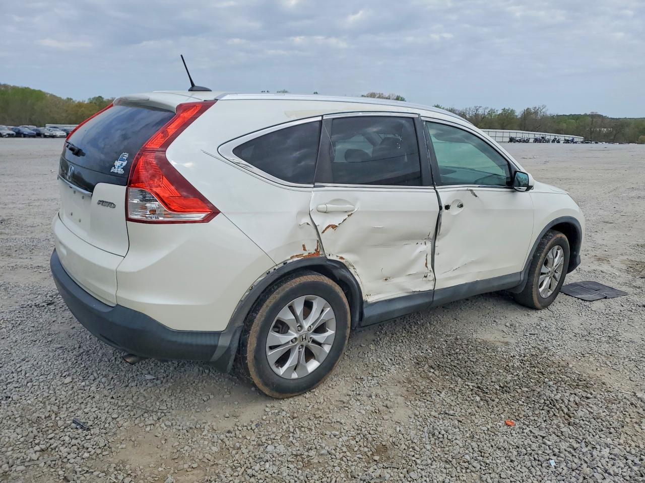 2012 Honda Cr-v Exl White vin: 5J6RM4H73CL047301