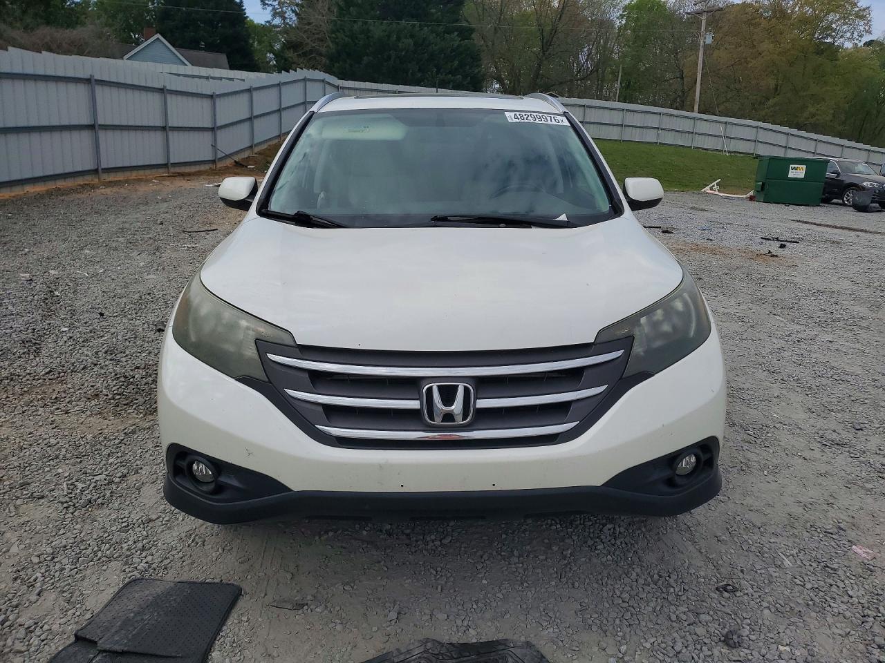 2012 Honda Cr-v Exl White vin: 5J6RM4H73CL047301