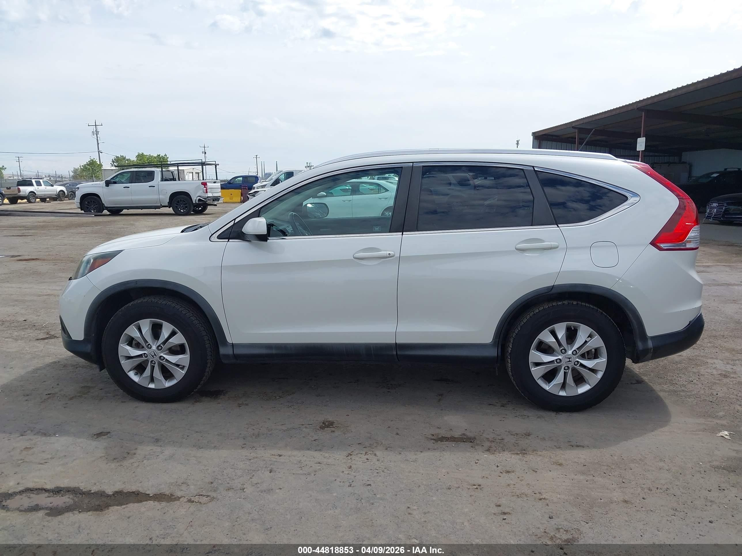 2012 Honda Cr-v Ex-l White vin: 5J6RM4H73CL056676